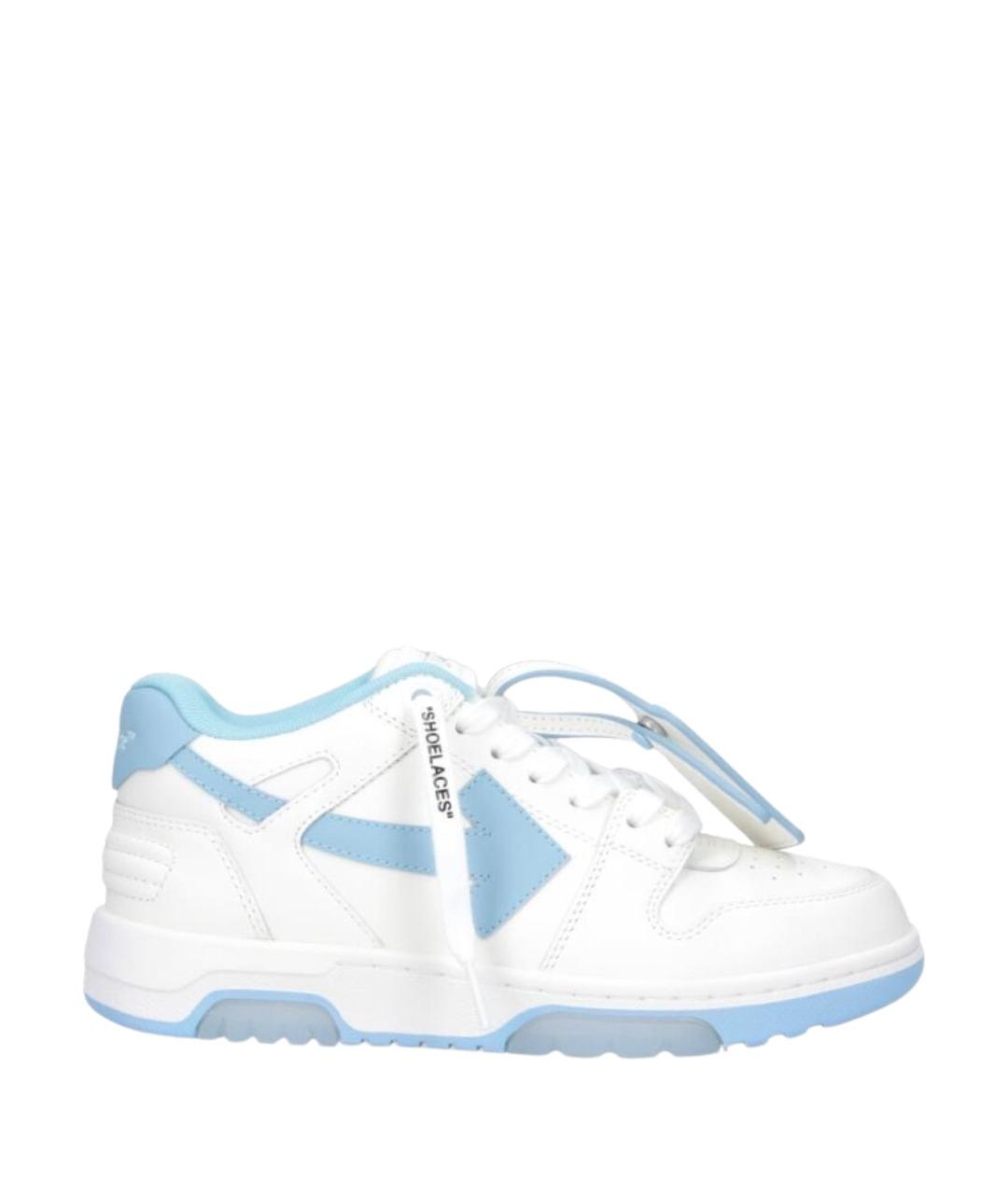 OFF-WHITE Белые синтетические кроссовки, фото 1