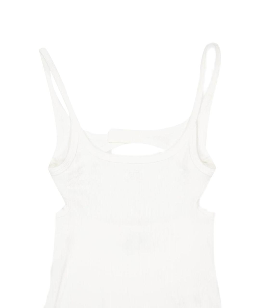 COURREGES Белая хлопковая майка, фото 3