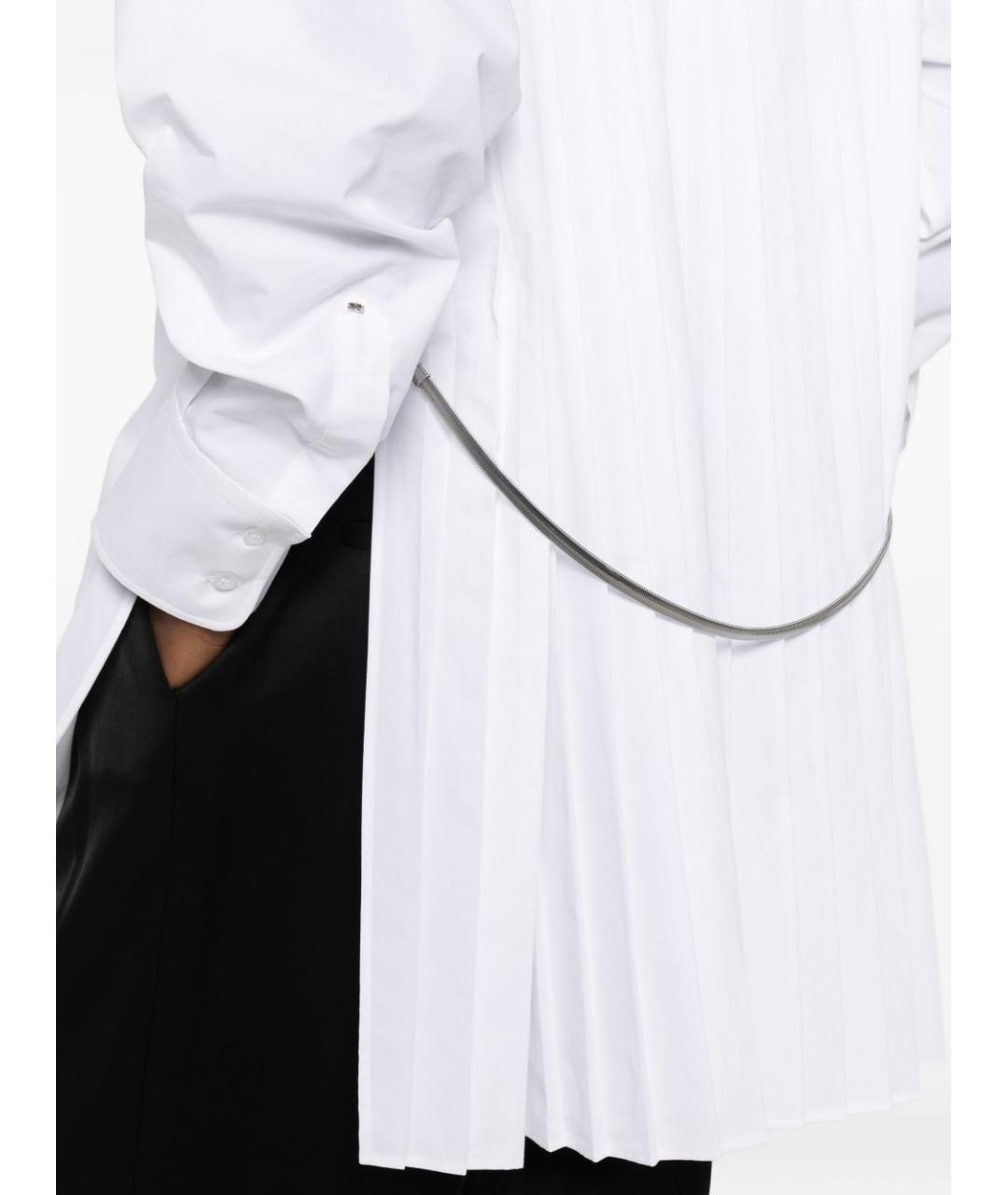 SPORTMAX Белая хлопковая рубашка, фото 5