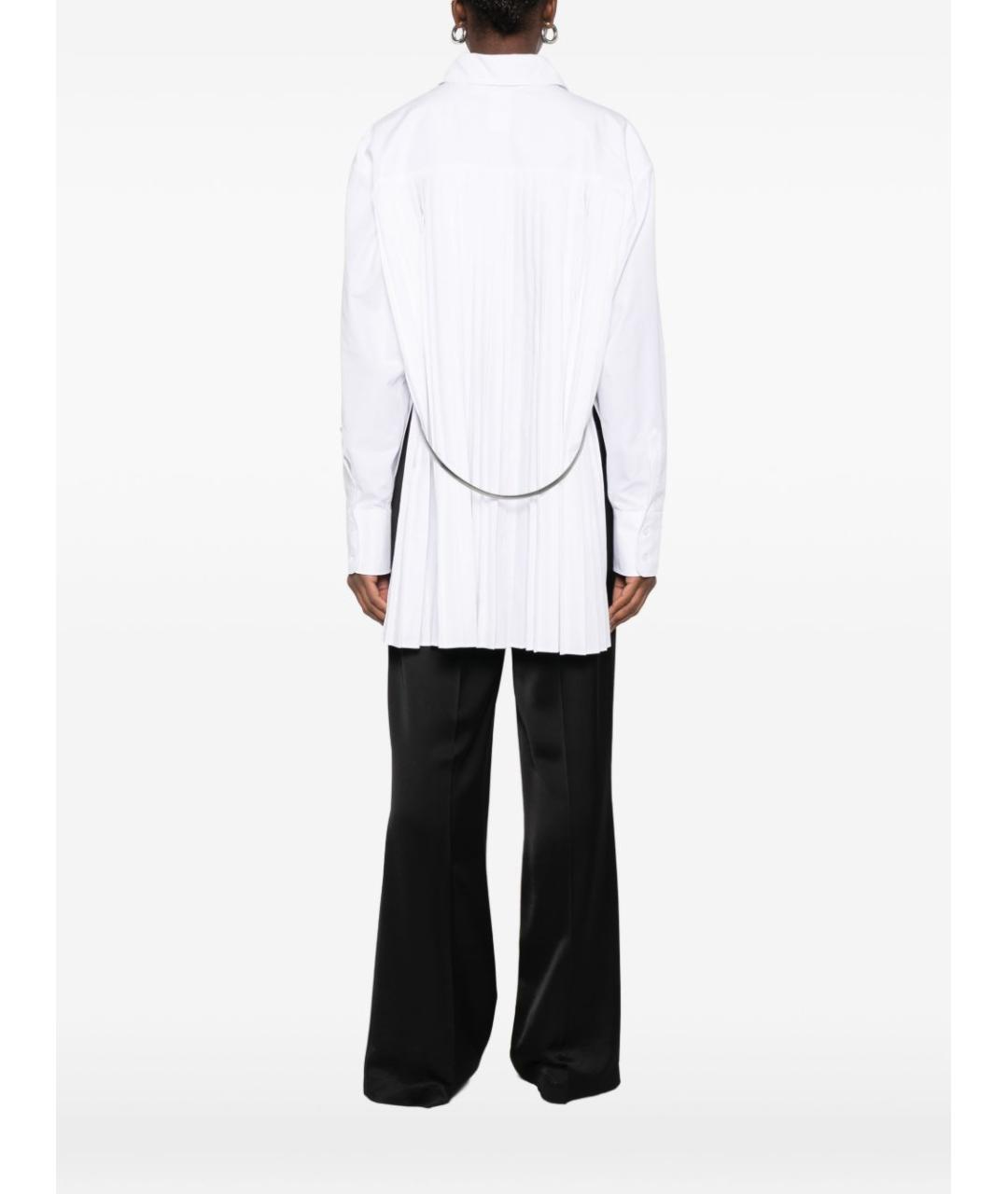 SPORTMAX Белая хлопковая рубашка, фото 4