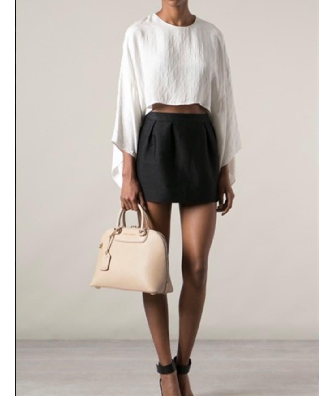 DOLCE&GABBANA Бежевая кожаная сумка через плечо, фото 7