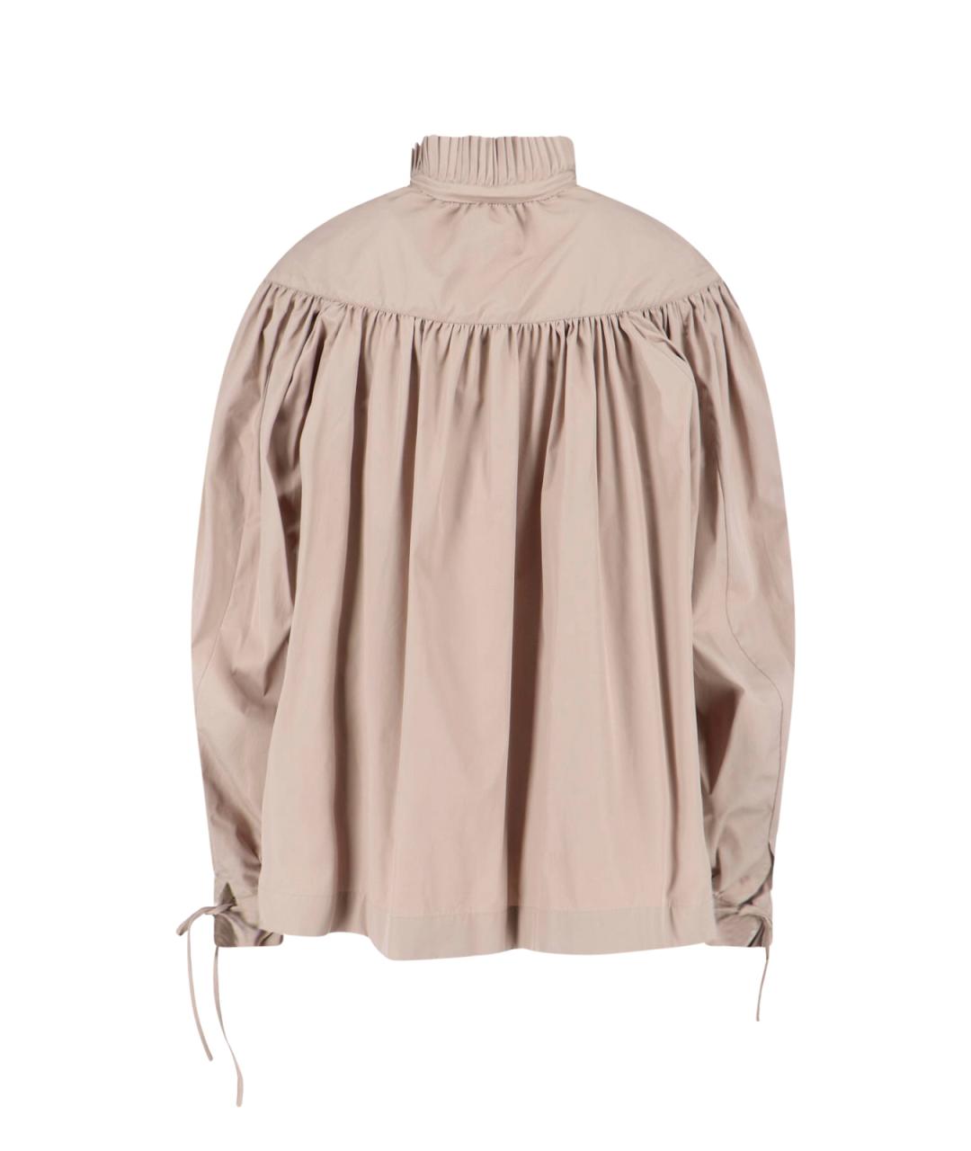 DRIES VAN NOTEN Бежевая хлопковая рубашка, фото 2