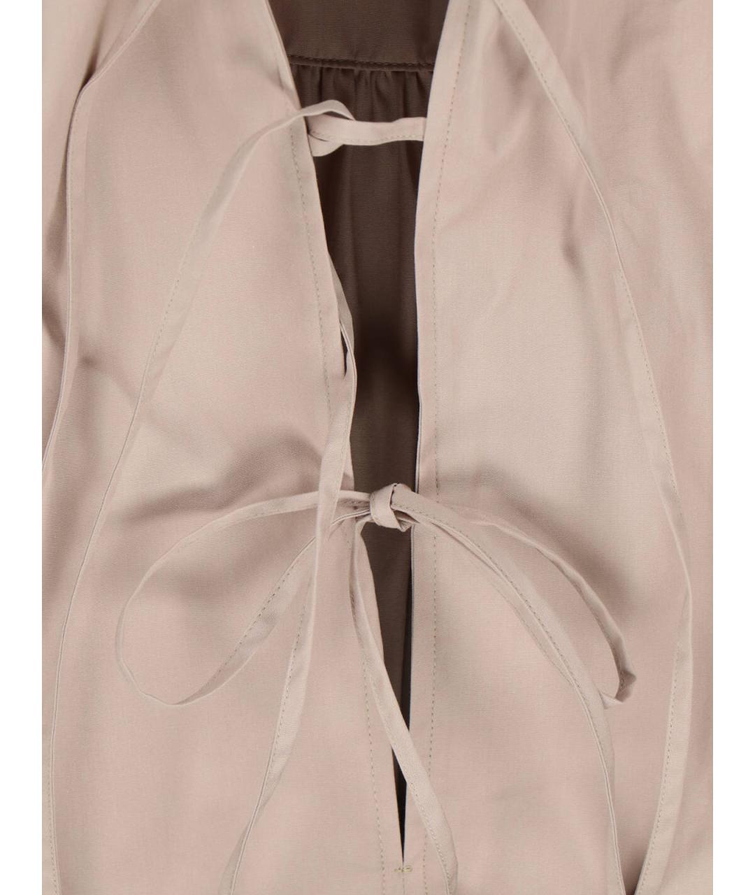 DRIES VAN NOTEN Бежевая хлопковая рубашка, фото 4