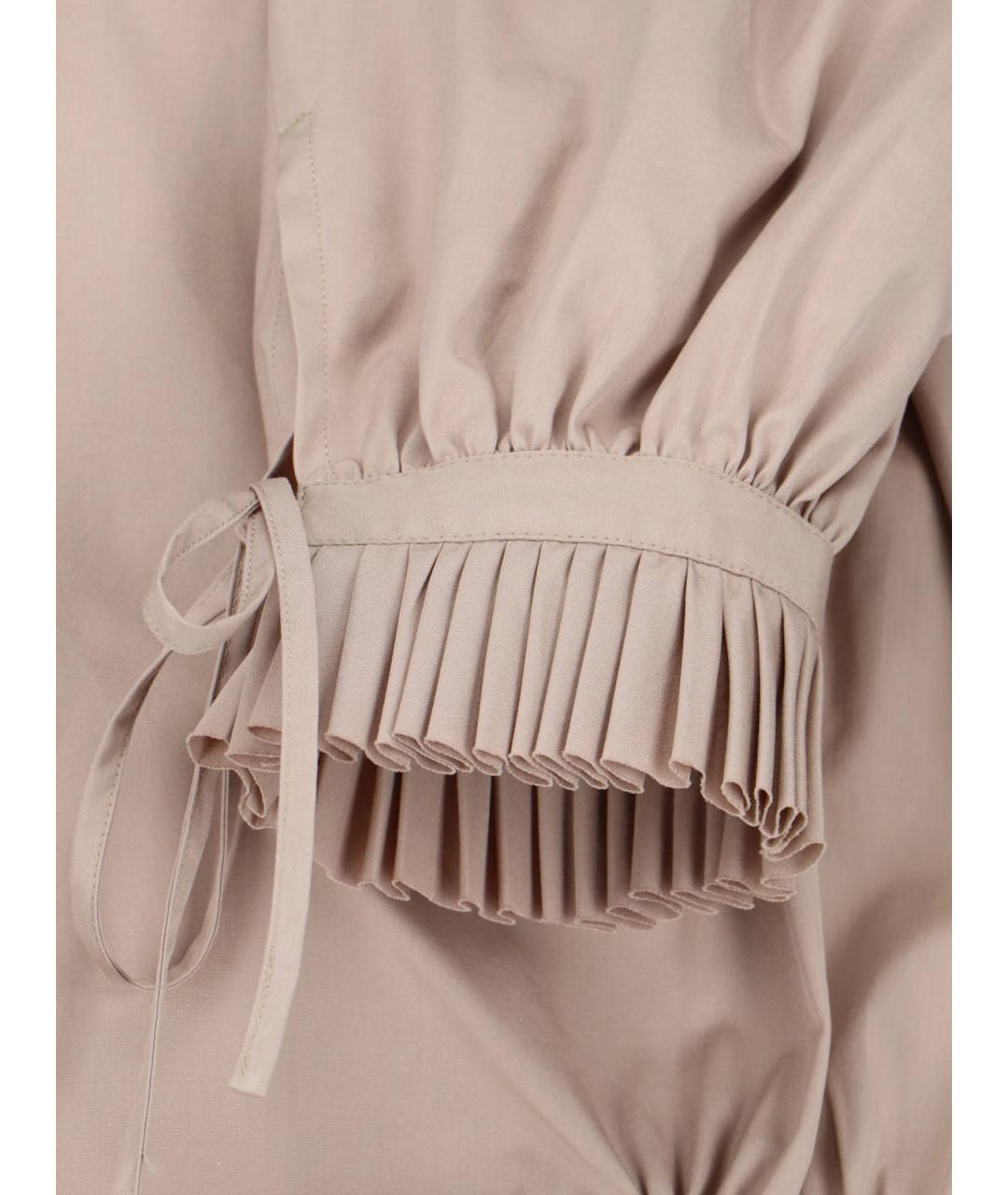 DRIES VAN NOTEN Бежевая хлопковая рубашка, фото 5