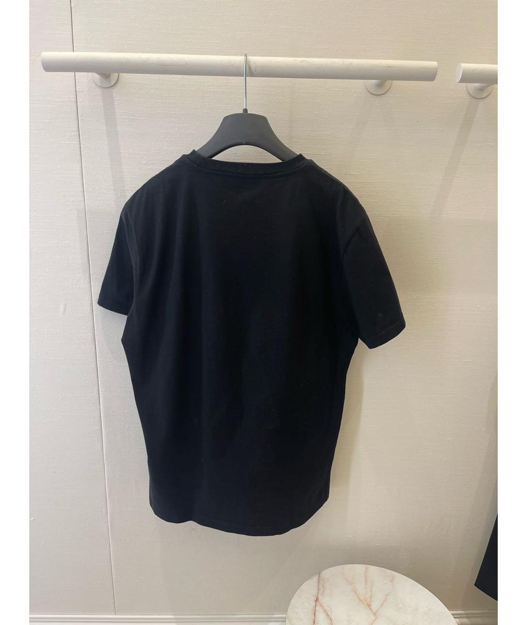 VERSACE Черная хлопковая футболка, фото 7