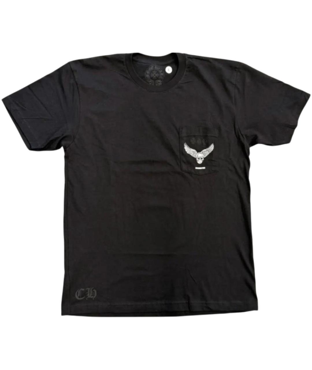 CHROME HEARTS Черная хлопковая футболка, фото 1