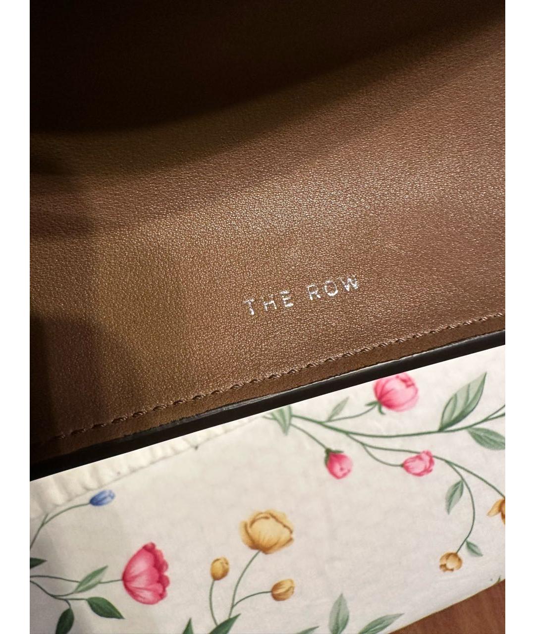 THE ROW Горчичная кожаная сумка тоут, фото 6