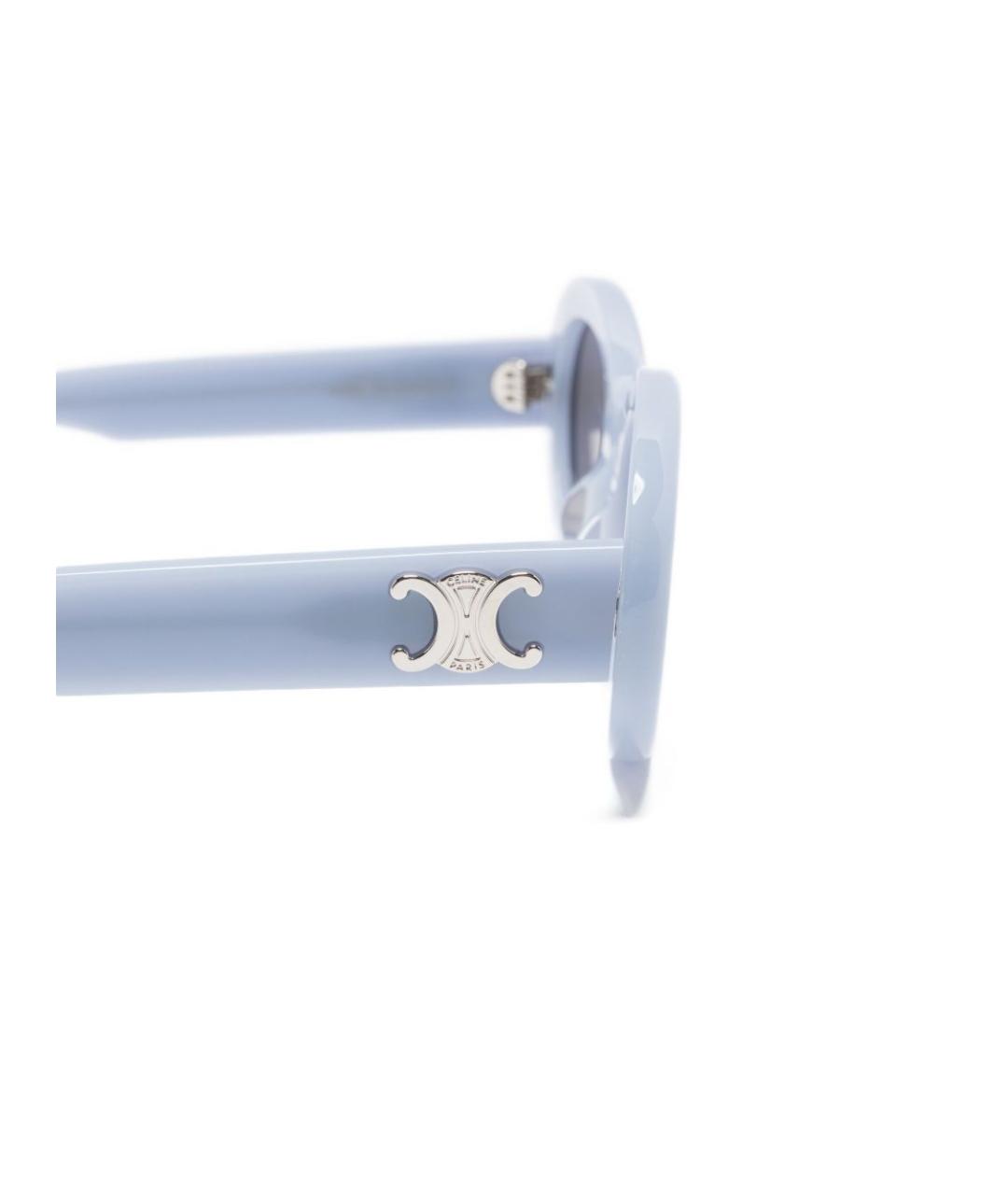 CELINE Голубые солнцезащитные очки, фото 3