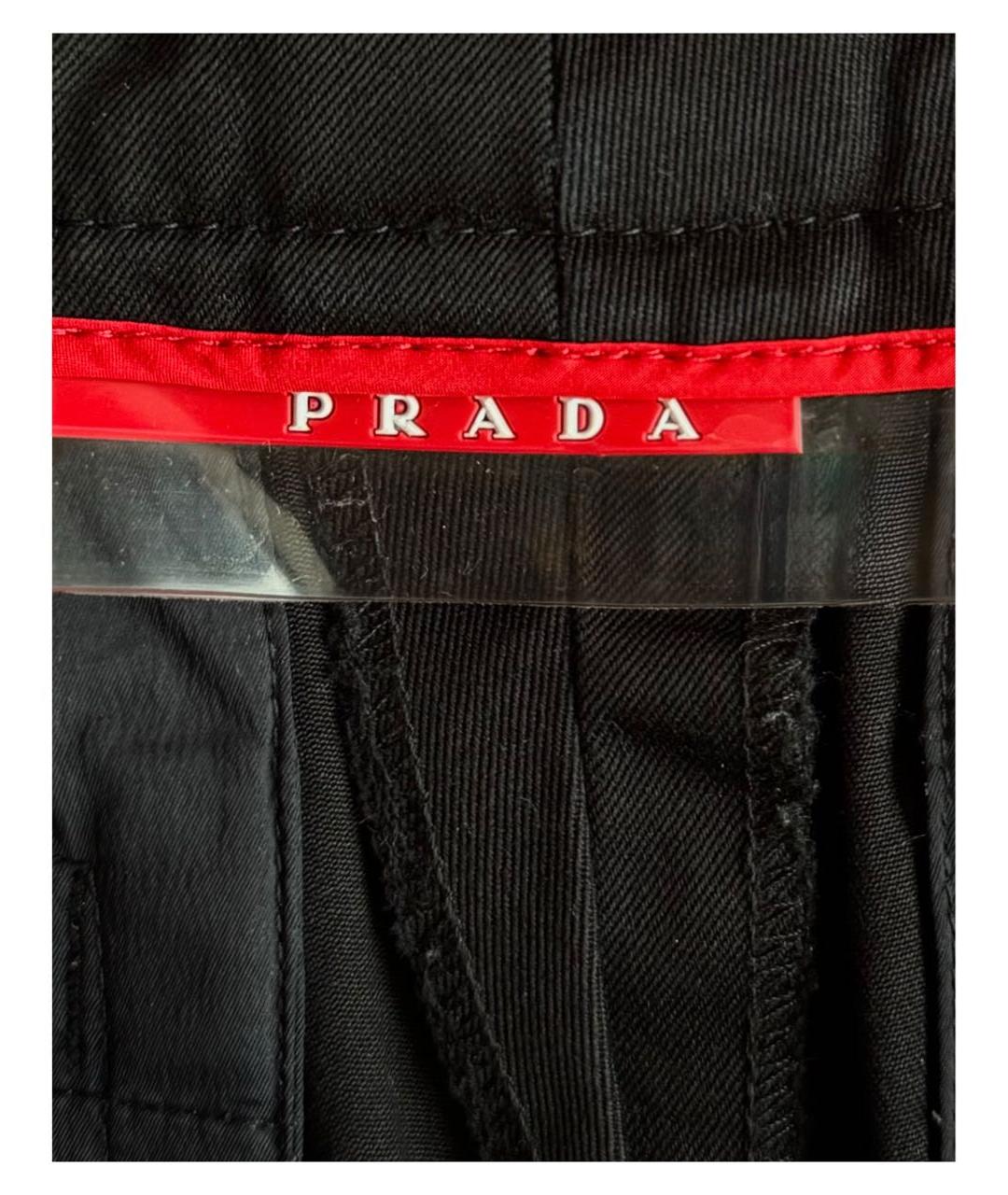 PRADA Черные прямые брюки, фото 3