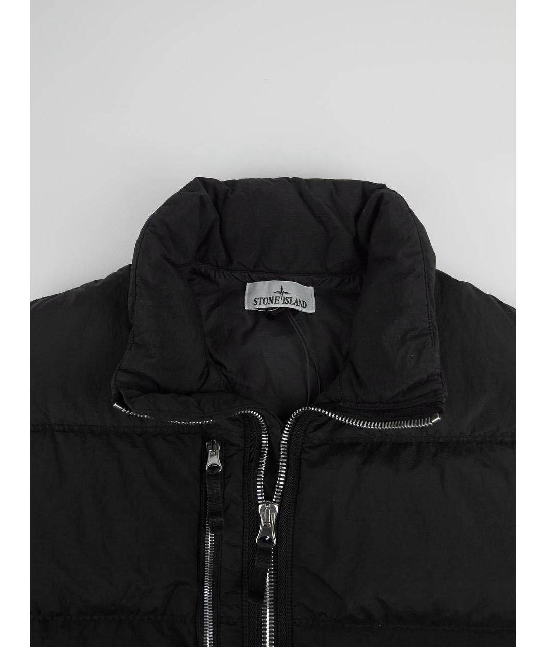 STONE ISLAND Черный полиамидовый жилет, фото 5