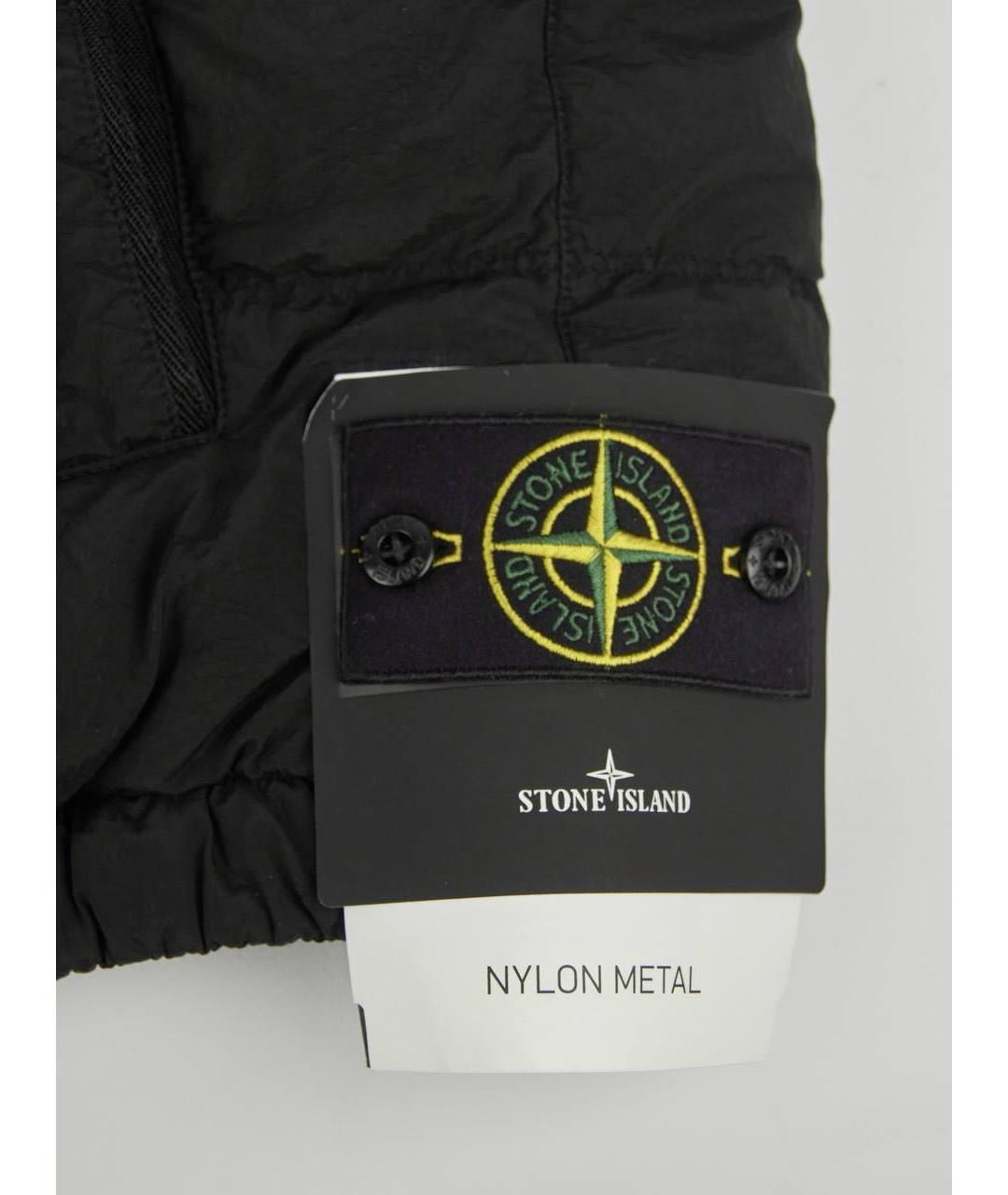 STONE ISLAND Черный полиамидовый жилет, фото 3