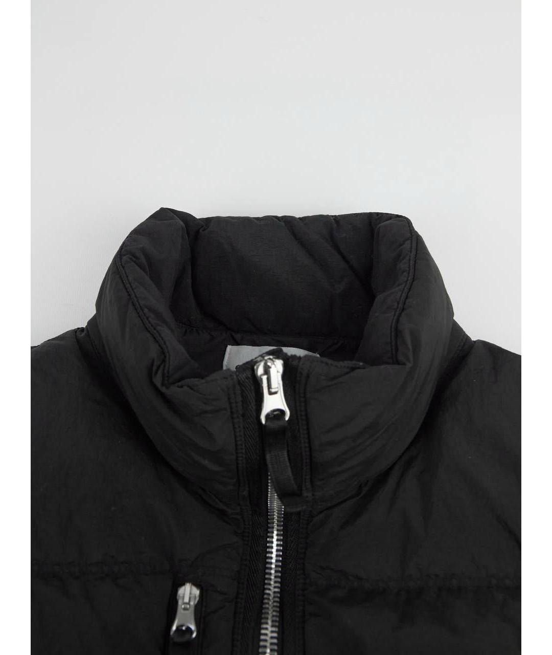 STONE ISLAND Черный полиамидовый жилет, фото 6