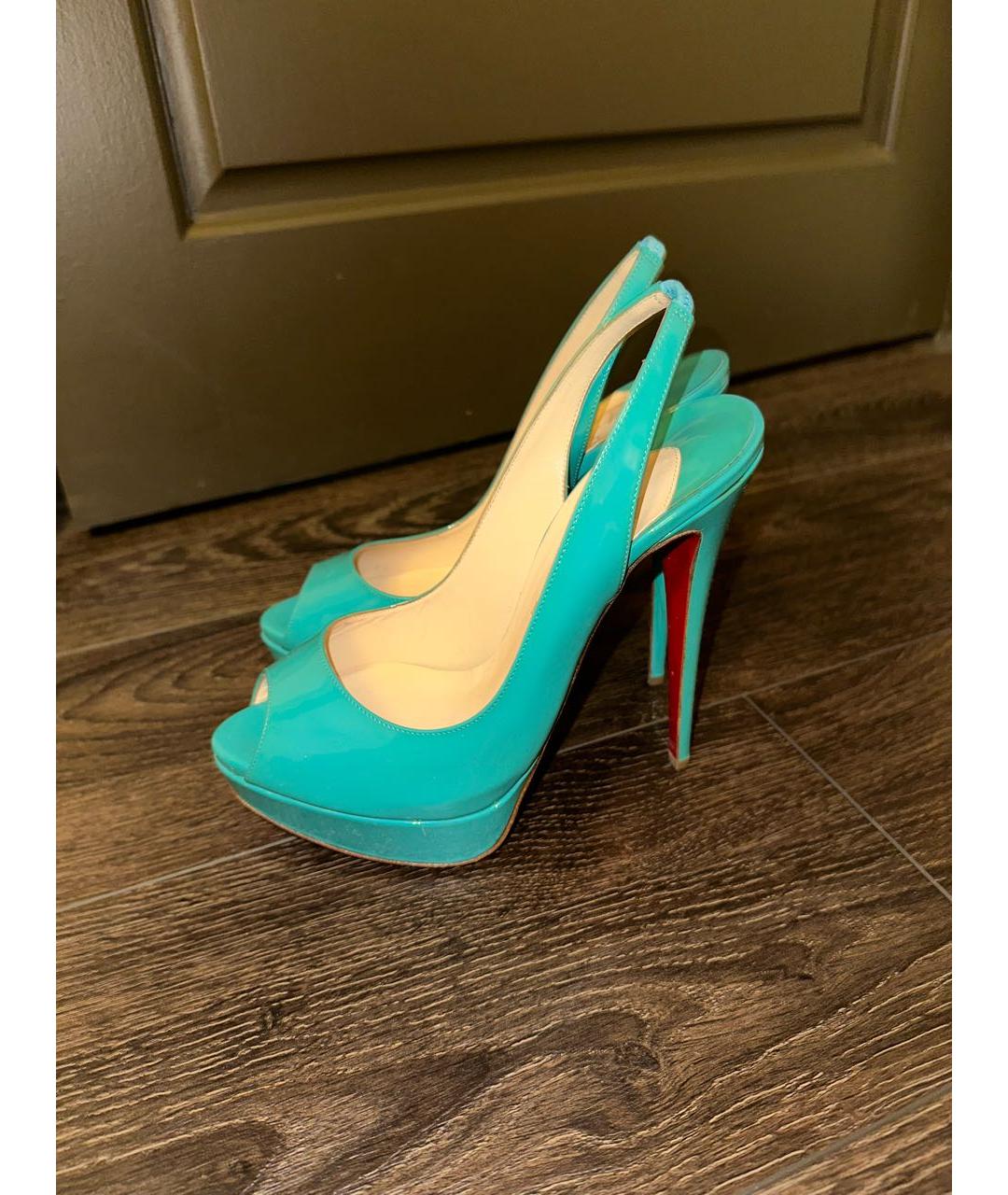 CHRISTIAN LOUBOUTIN Бирюзовые туфли, фото 6