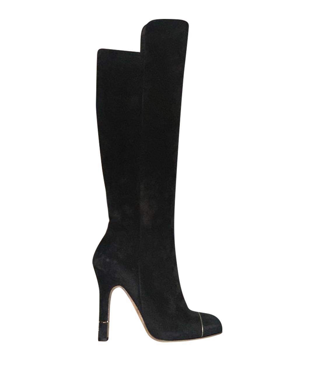 CHANEL Черные сапоги, фото 1