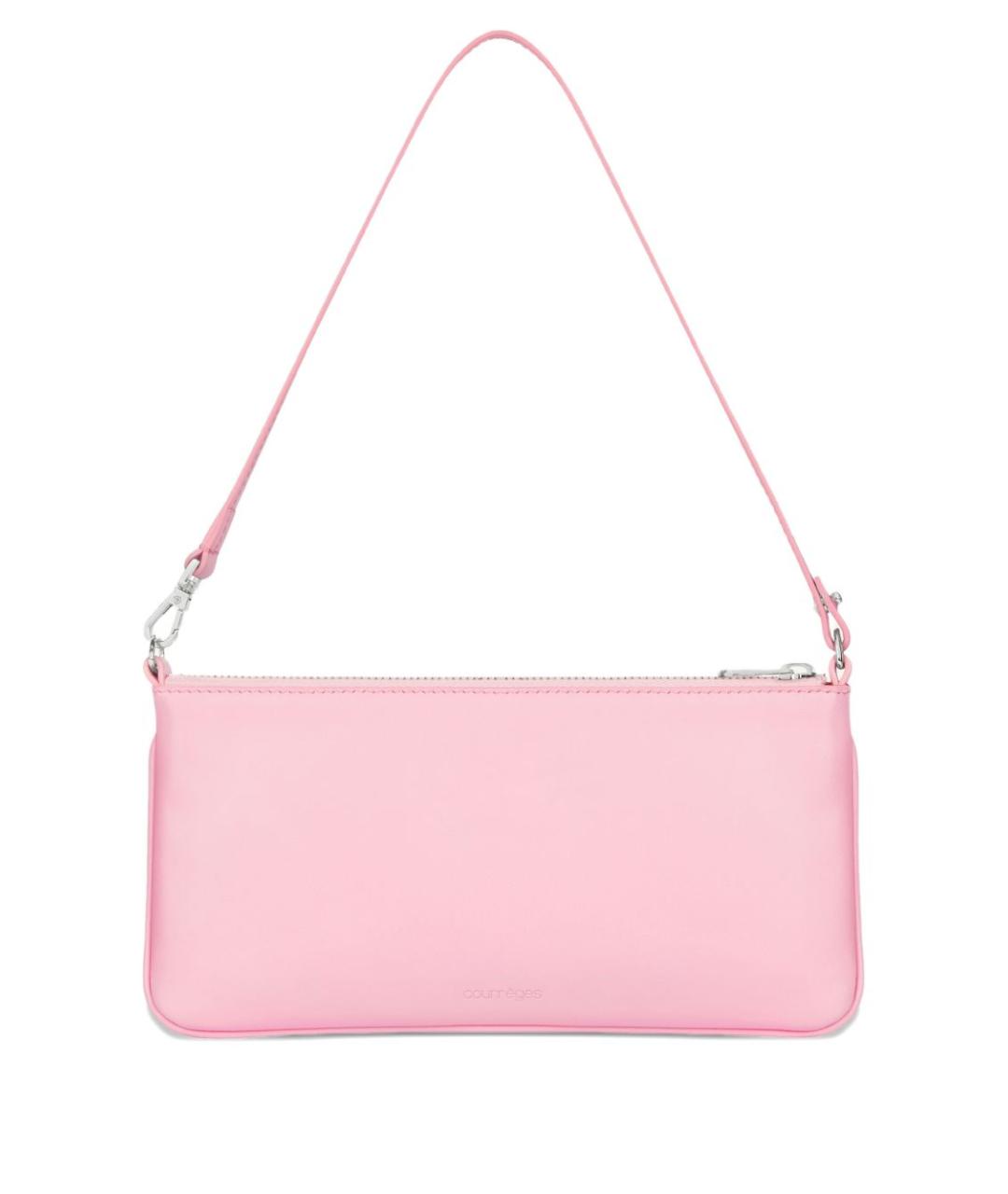 COURREGES Розовая кожаная сумка через плечо, фото 2