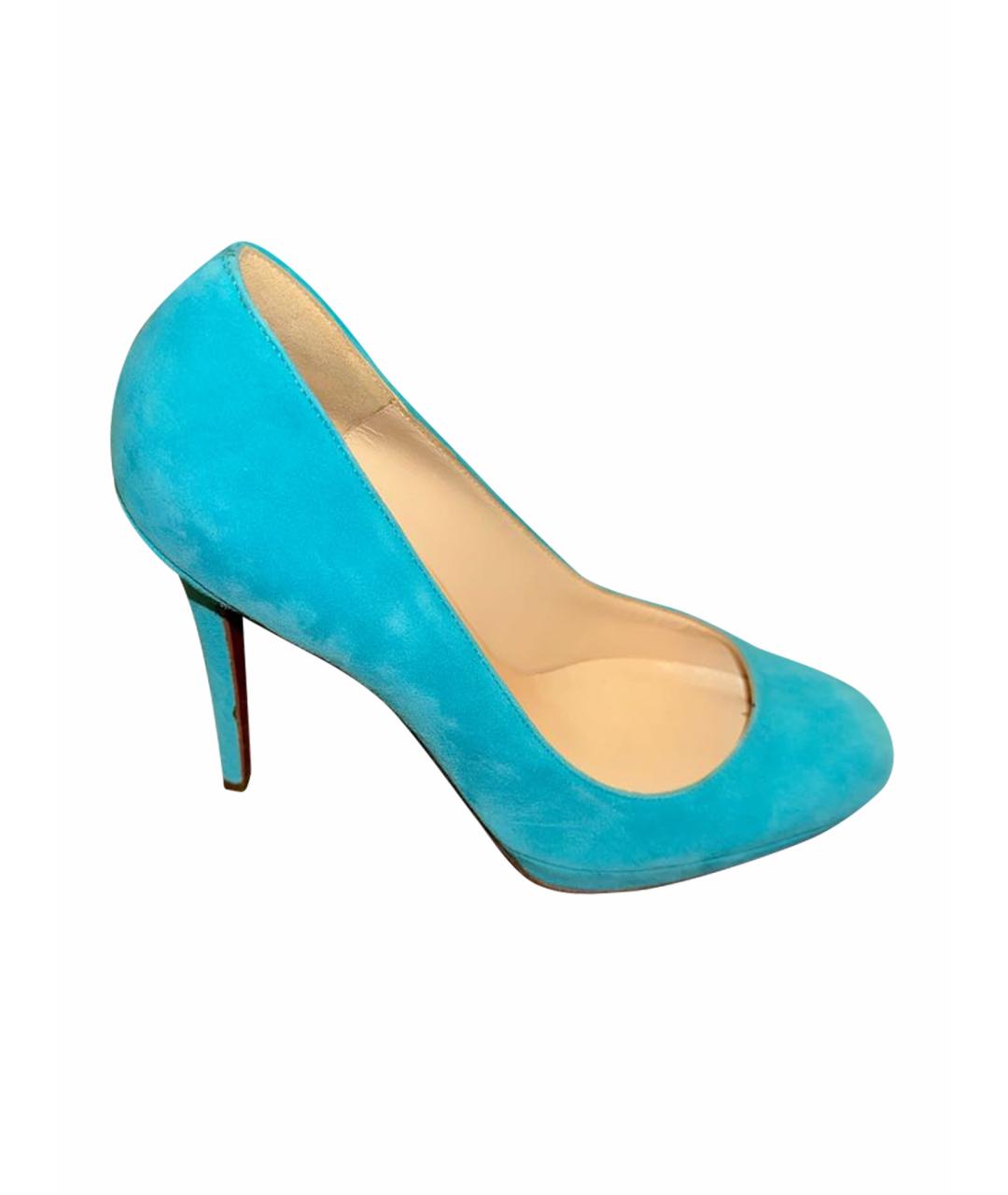 CHRISTIAN LOUBOUTIN Бирюзовые туфли, фото 6