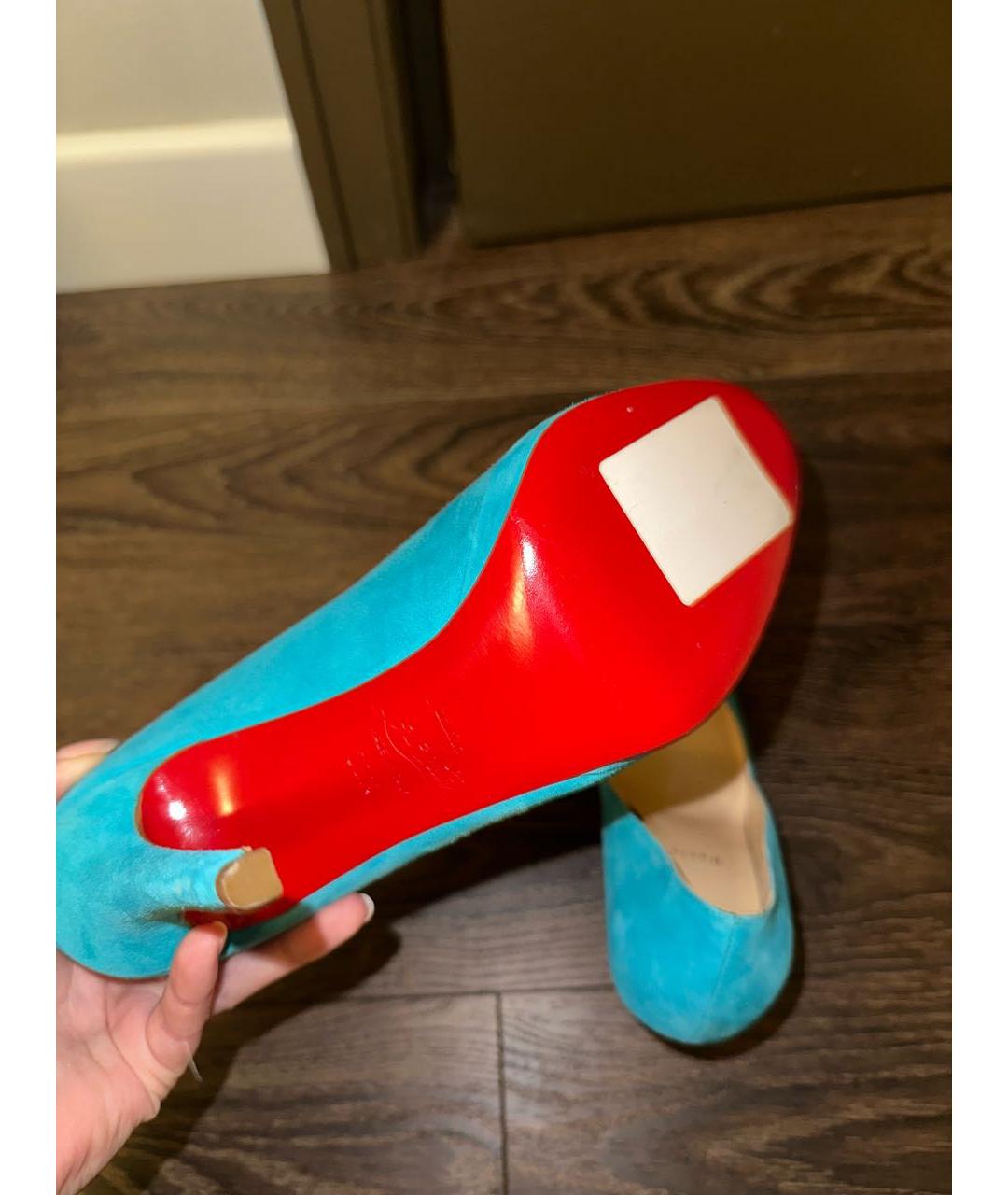 CHRISTIAN LOUBOUTIN Бирюзовые туфли, фото 5