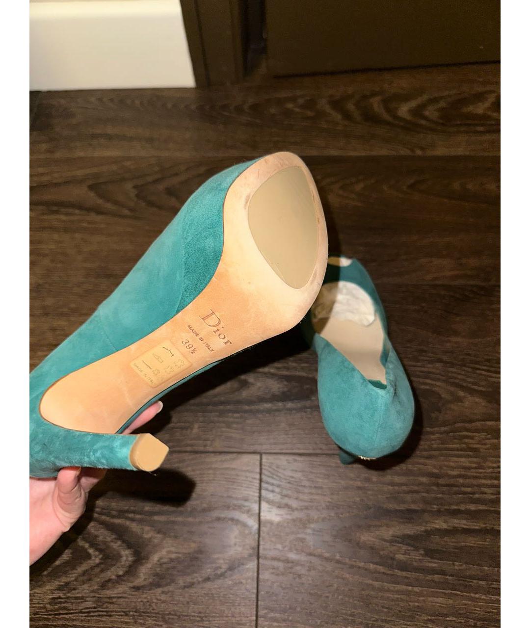 CHRISTIAN DIOR Зеленые туфли, фото 5