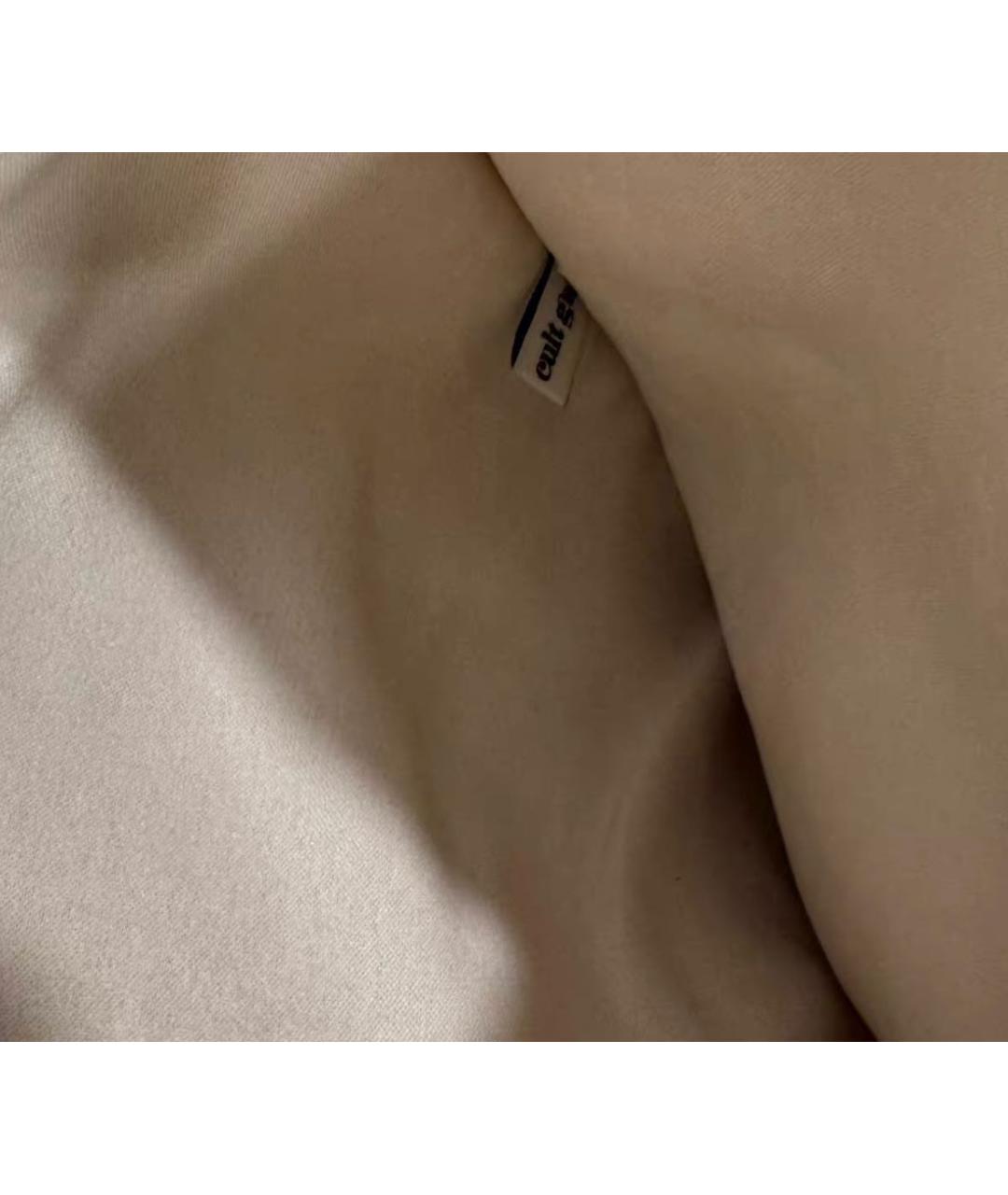 CULT GAIA Бежевая кожаная сумка с короткими ручками, фото 4