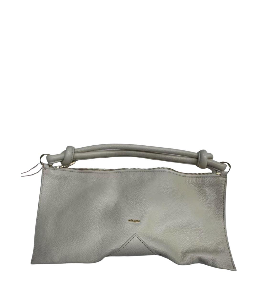 CULT GAIA Бежевая кожаная сумка с короткими ручками, фото 1