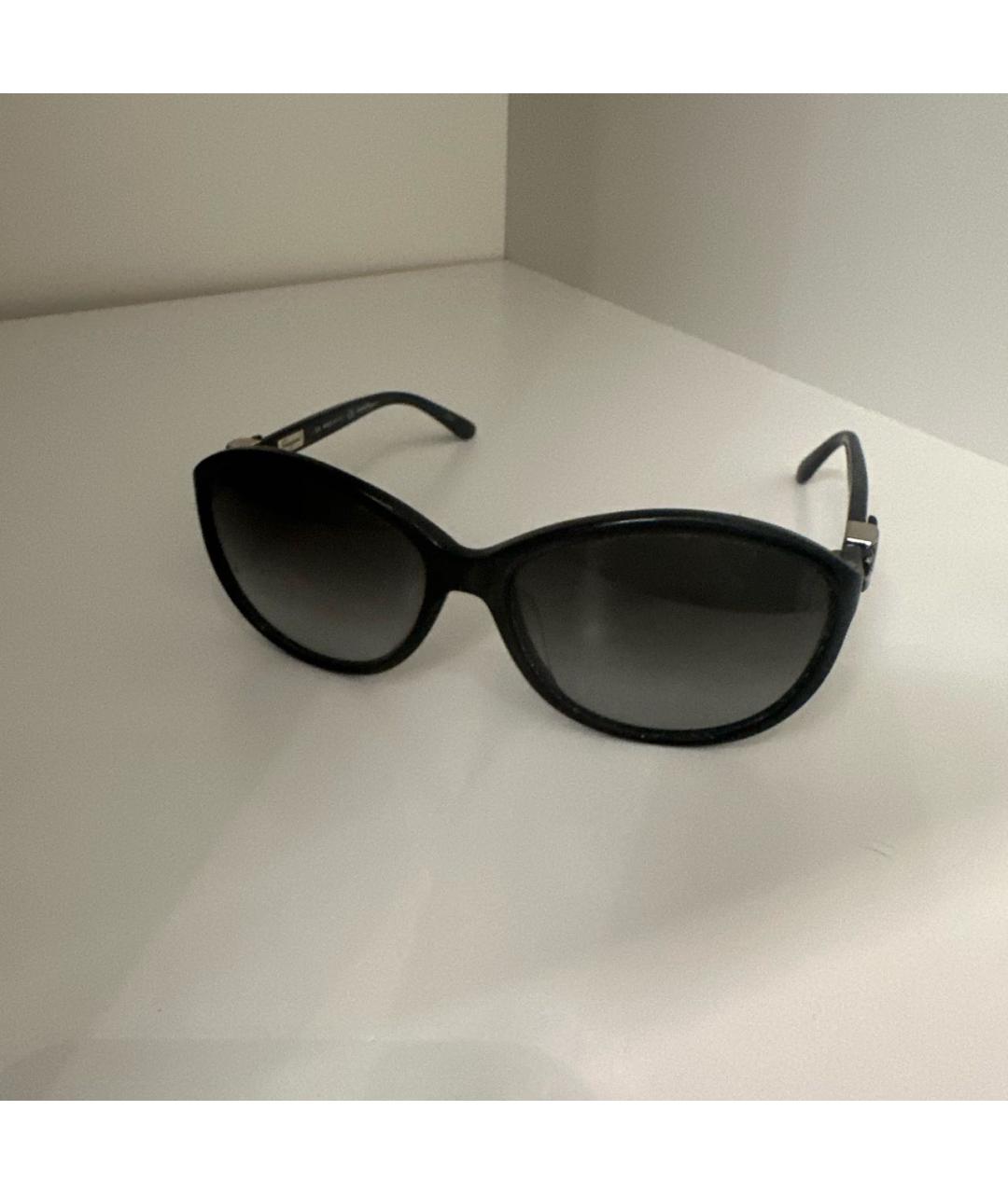 FERRAGAMO Черные пластиковые солнцезащитные очки, фото 3