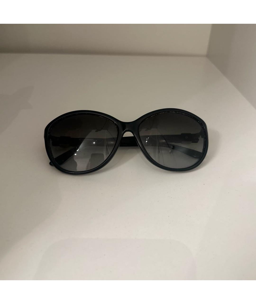 FERRAGAMO Черные пластиковые солнцезащитные очки, фото 4