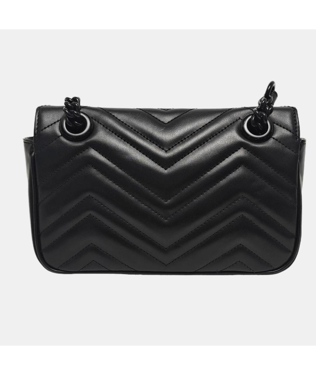 GUCCI Черная кожаная сумка через плечо, фото 2