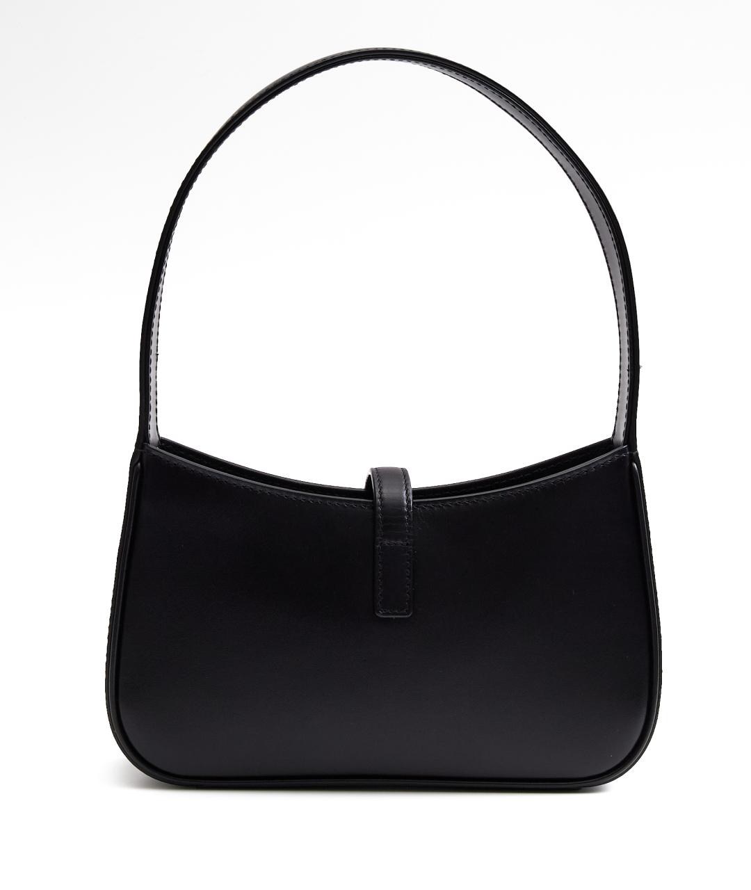 SAINT LAURENT Черная кожаная сумка через плечо, фото 3