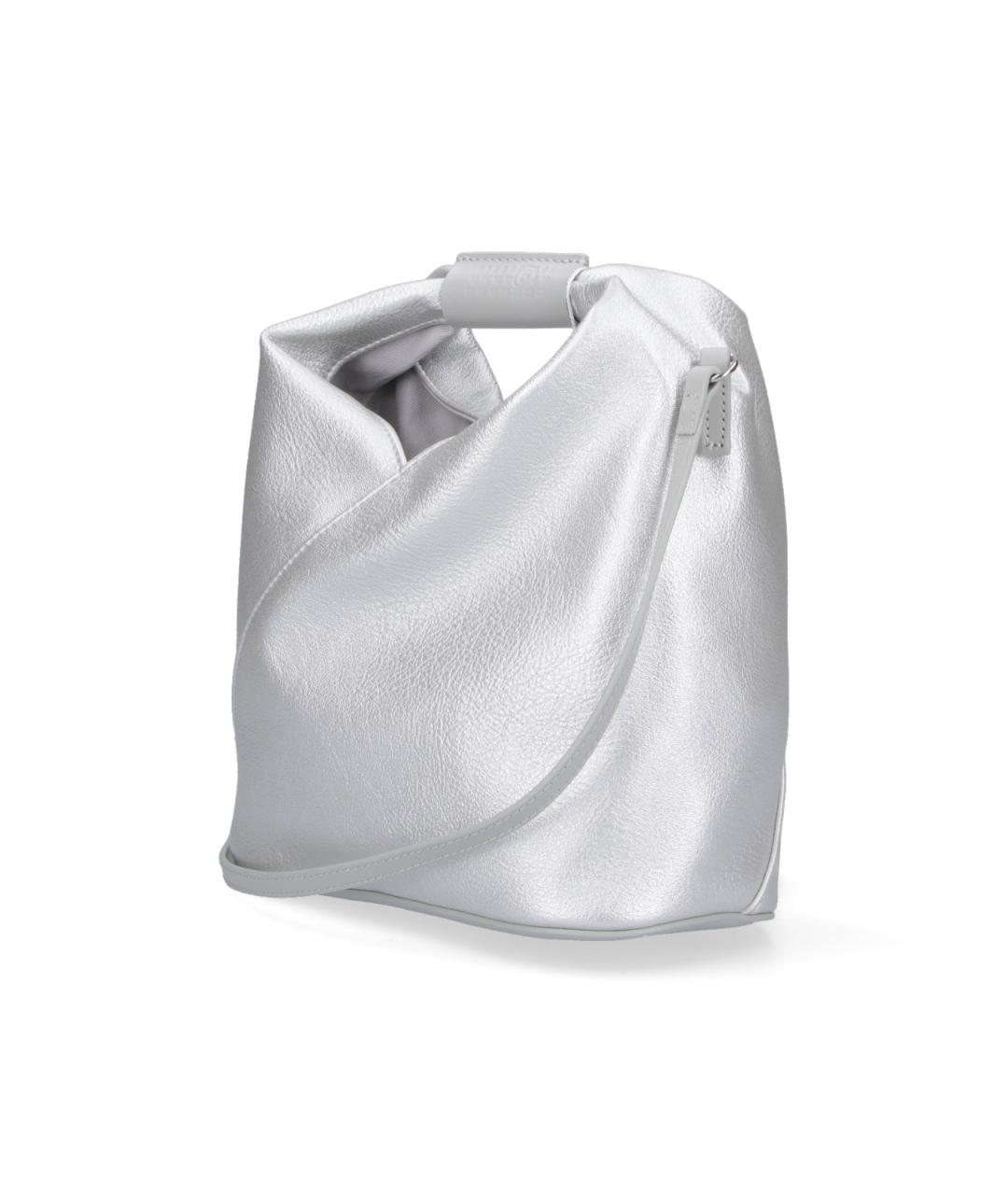 MM6 MAISON MARGIELA Серебряная сумка через плечо из искусственной кожи, фото 2