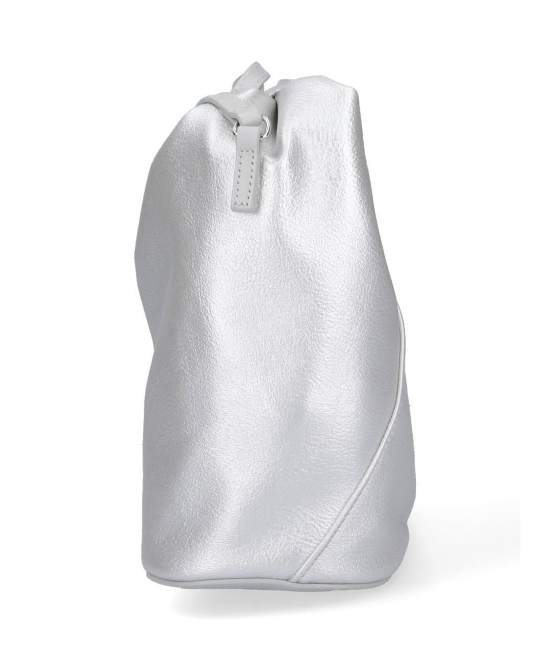 MM6 MAISON MARGIELA Серебряная сумка через плечо из искусственной кожи, фото 5