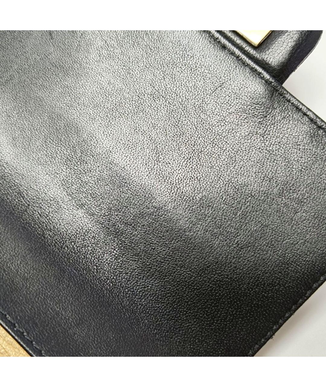 CHANEL Черная кожаная сумка через плечо, фото 3