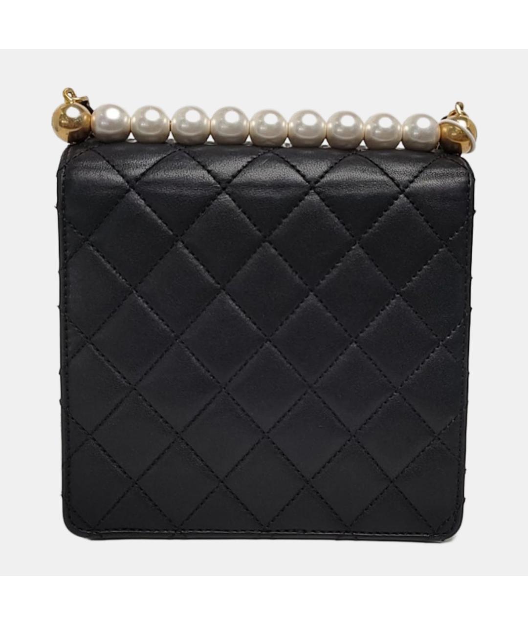 CHANEL Черная кожаная сумка через плечо, фото 2