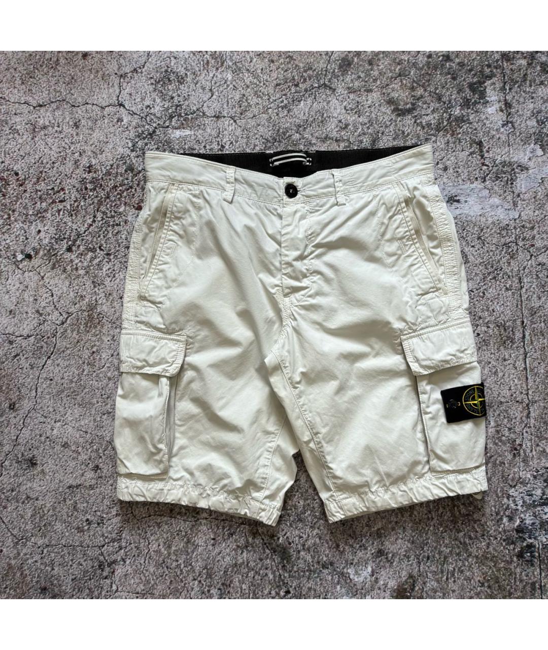 STONE ISLAND Белые шорты, фото 9