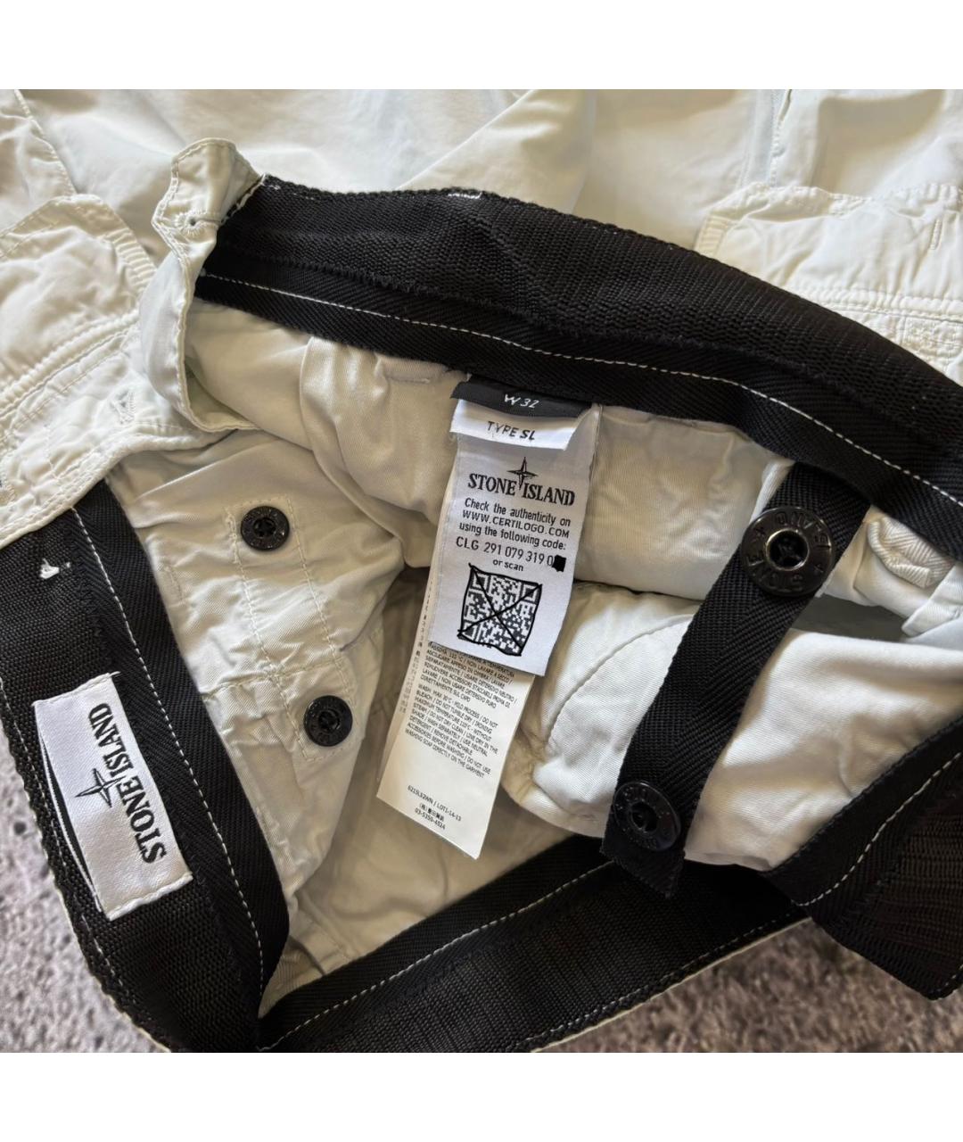 STONE ISLAND Белые шорты, фото 7