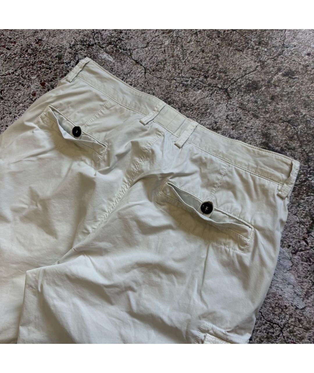 STONE ISLAND Белые шорты, фото 4