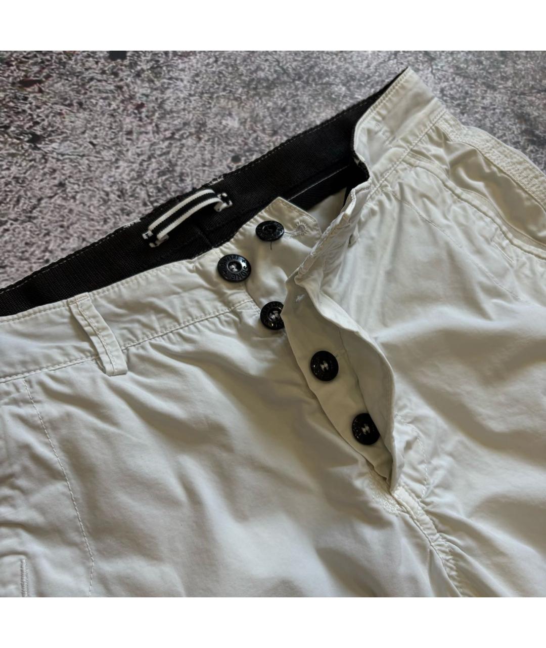 STONE ISLAND Белые шорты, фото 5