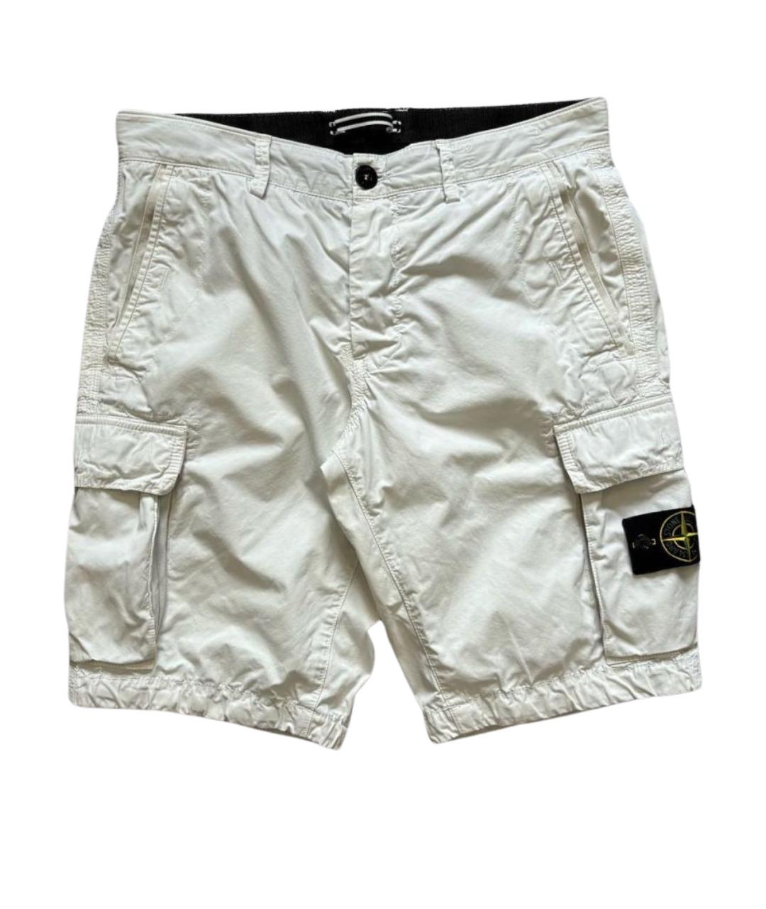 STONE ISLAND Белые шорты, фото 1