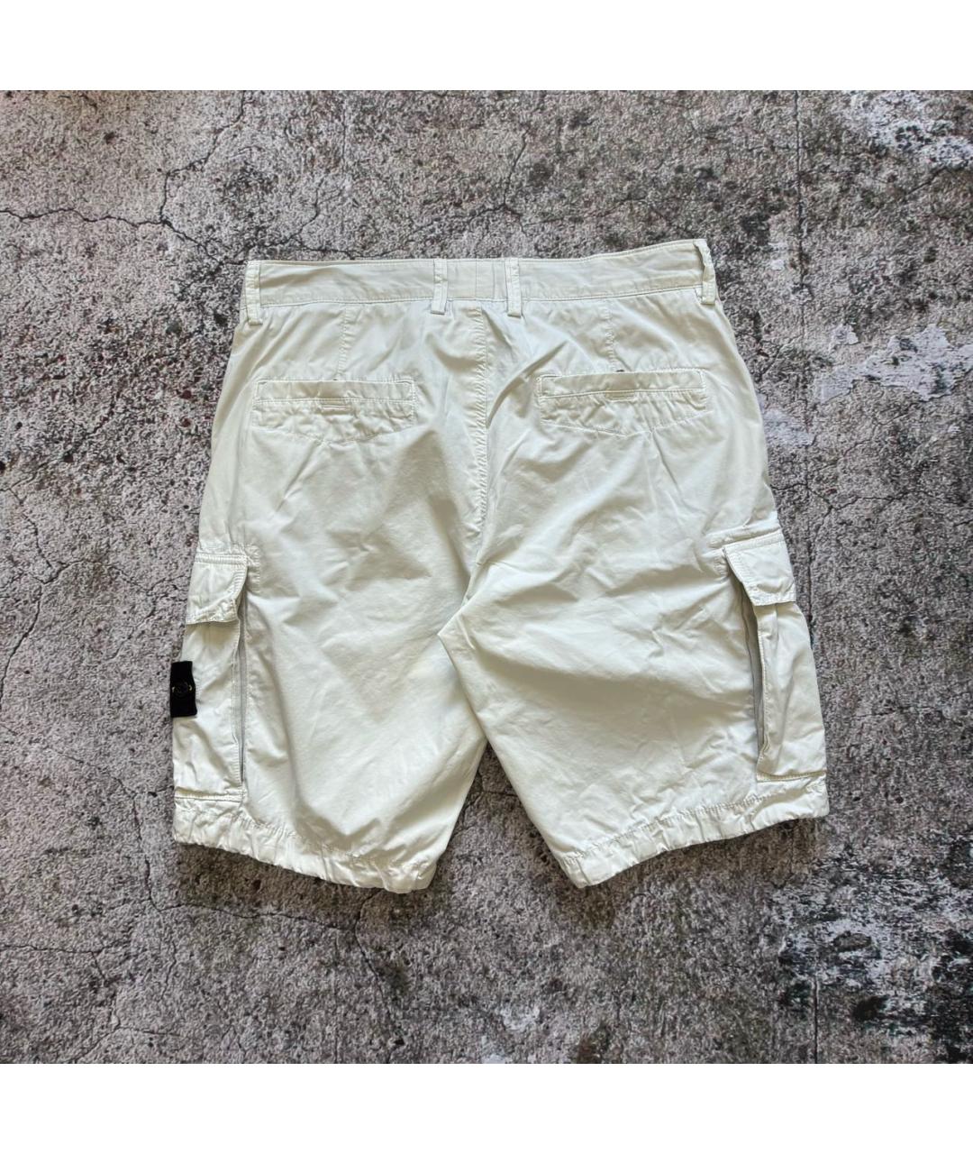 STONE ISLAND Белые шорты, фото 8