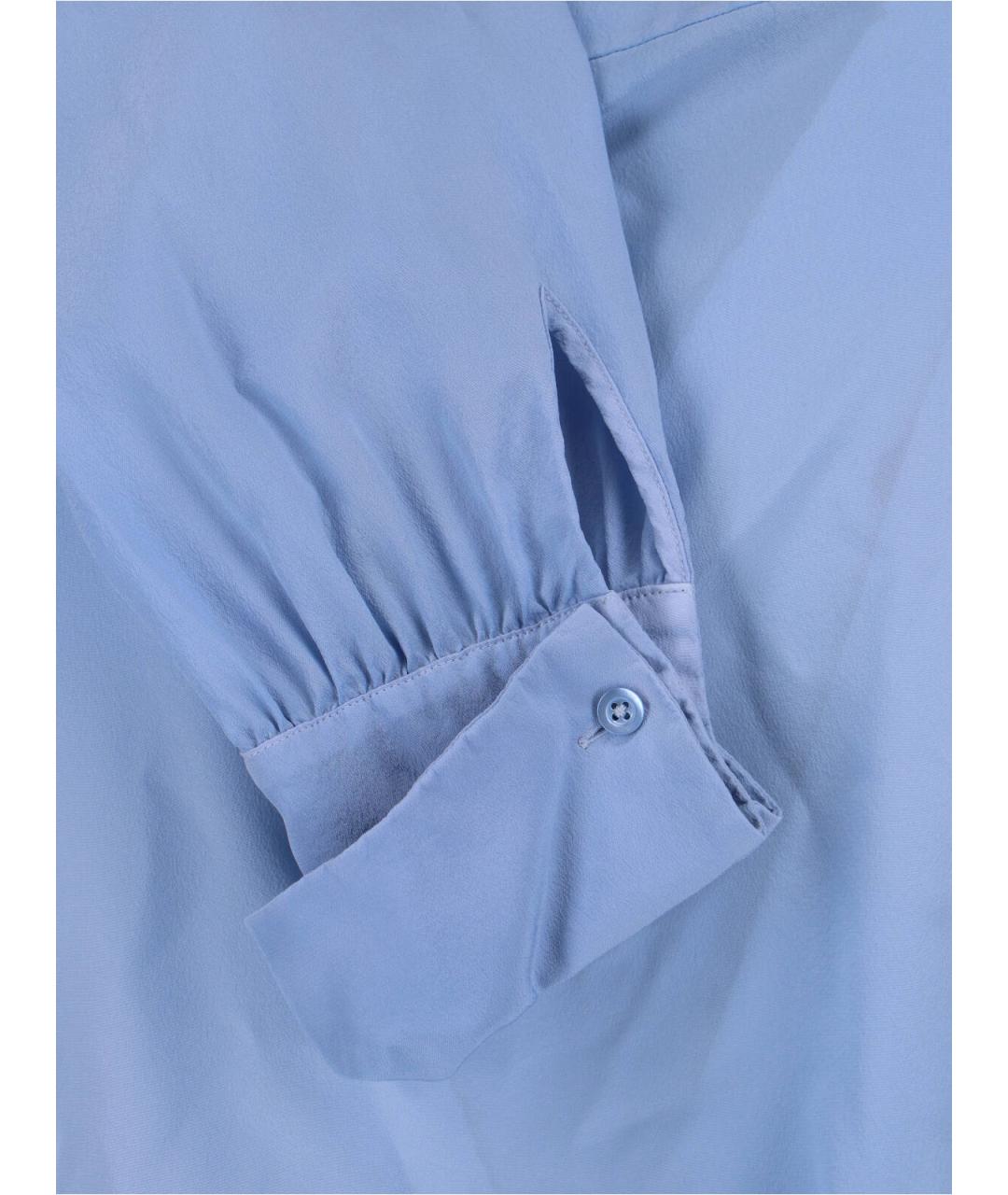 MAISON MARGIELA Голубая шелковая рубашка, фото 4