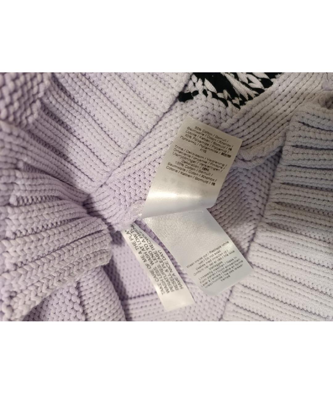 GANNI Фиолетовый хлопковый кардиган, фото 5