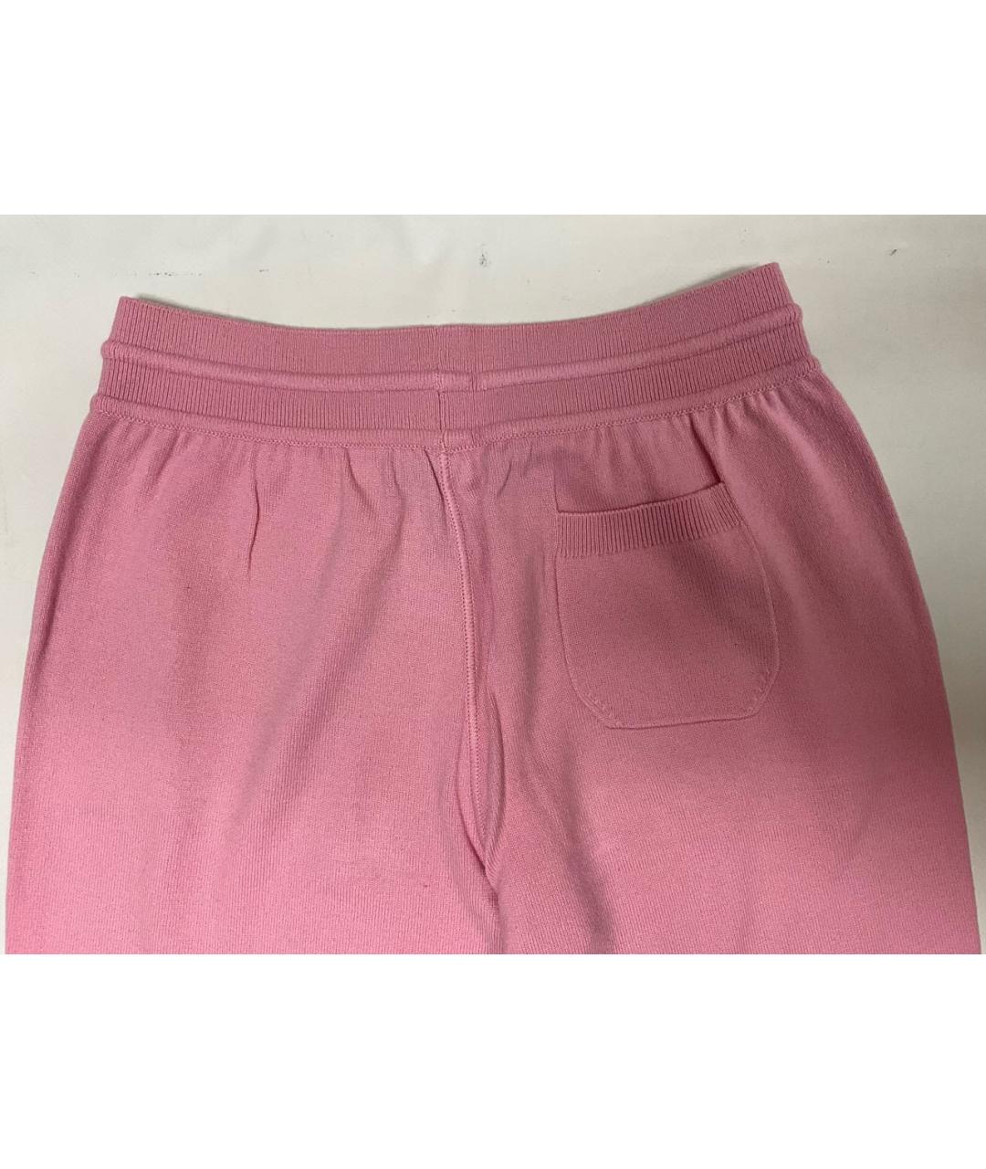 LORO PIANA Розовые кашемировые спортивные брюки и шорты, фото 5