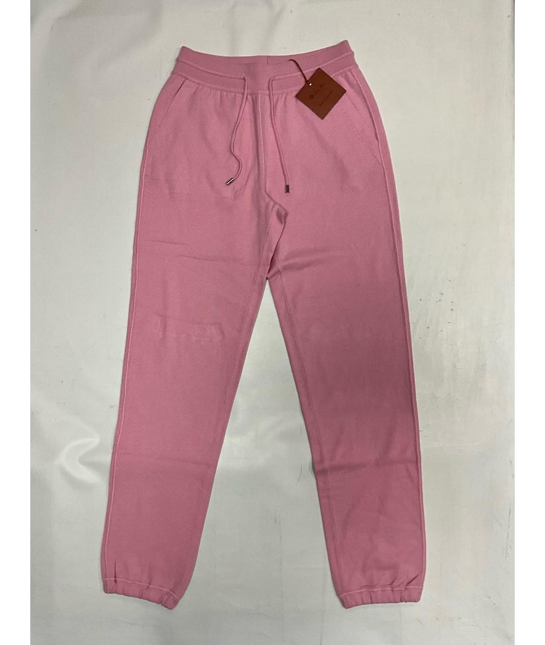 LORO PIANA Розовые кашемировые спортивные брюки и шорты, фото 9