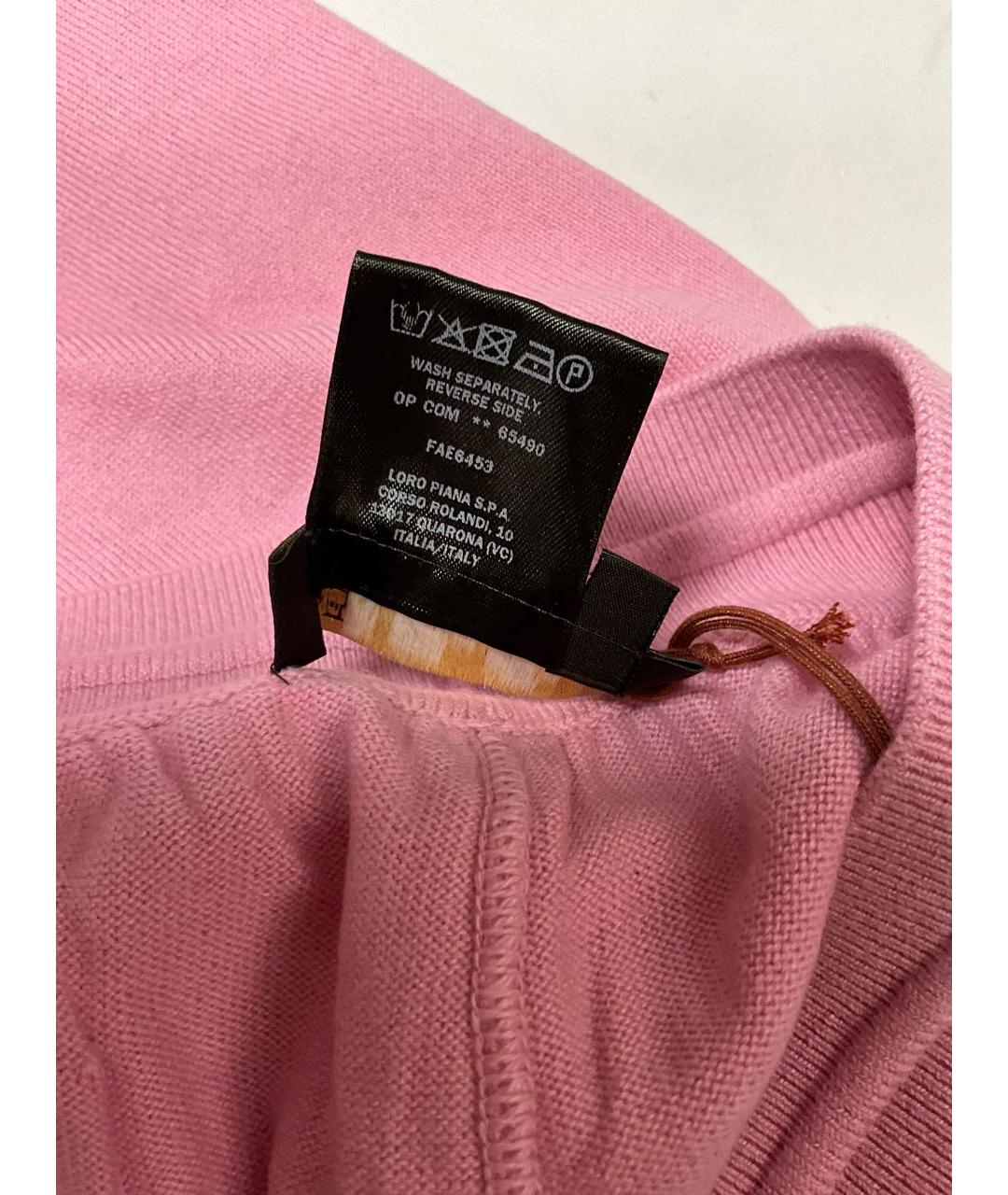 LORO PIANA Розовые кашемировые спортивные брюки и шорты, фото 7
