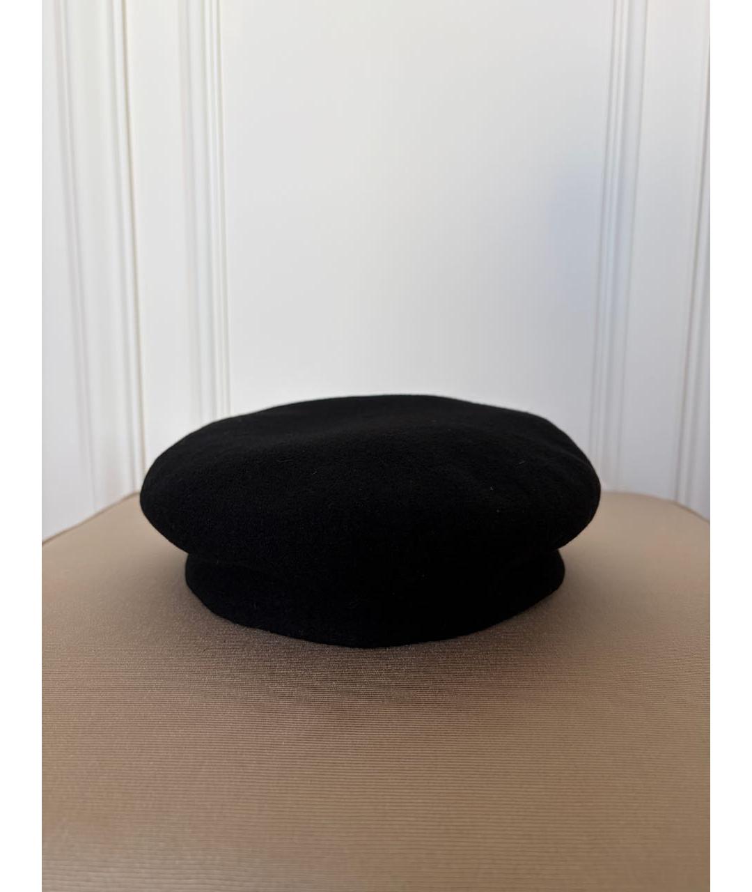 LOUIS VUITTON Черная шерстяная шапка, фото 2
