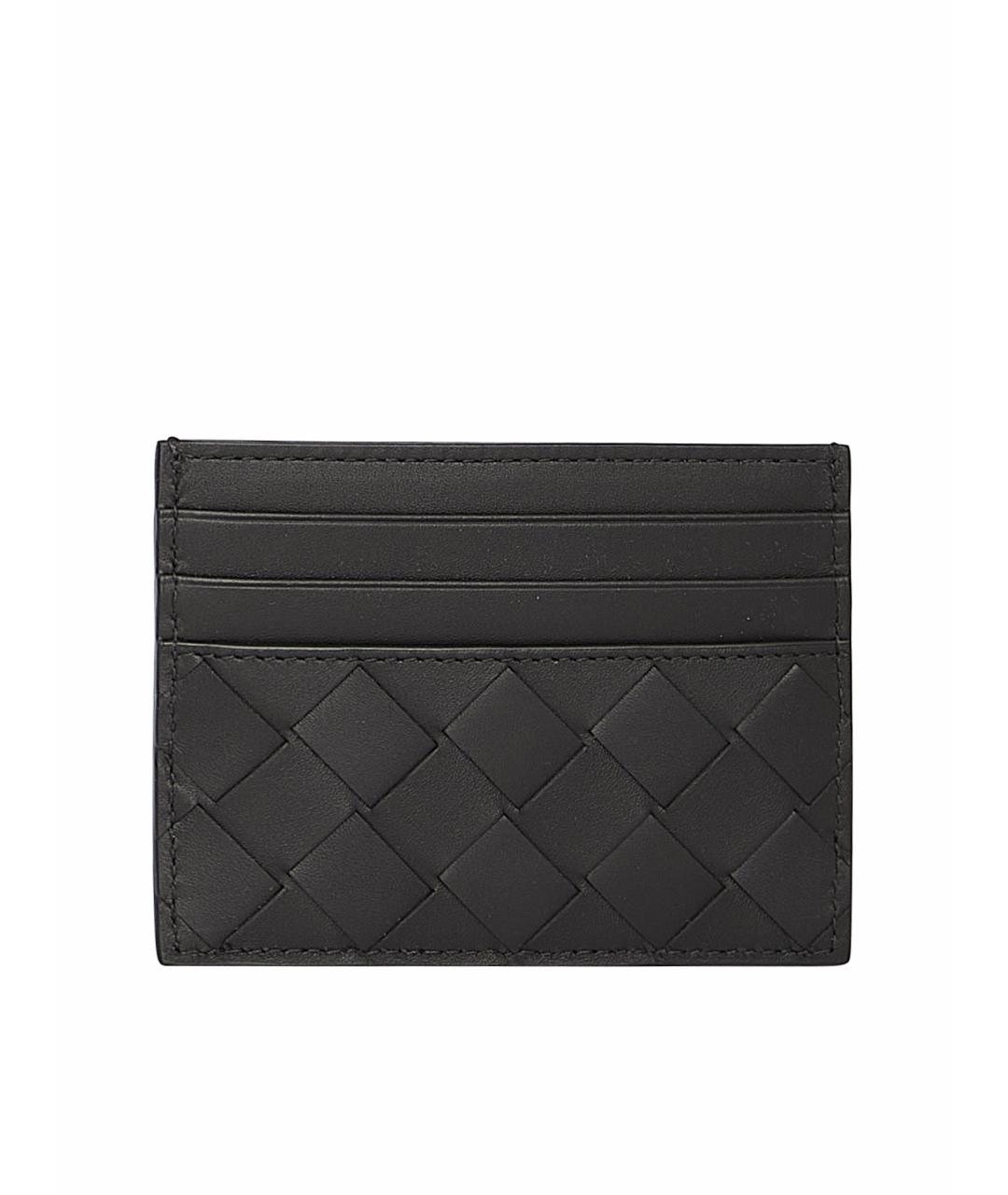 BOTTEGA VENETA Черный кожаный кардхолдер, фото 1
