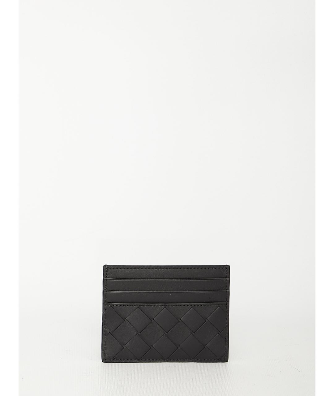 BOTTEGA VENETA Черный кожаный кардхолдер, фото 3