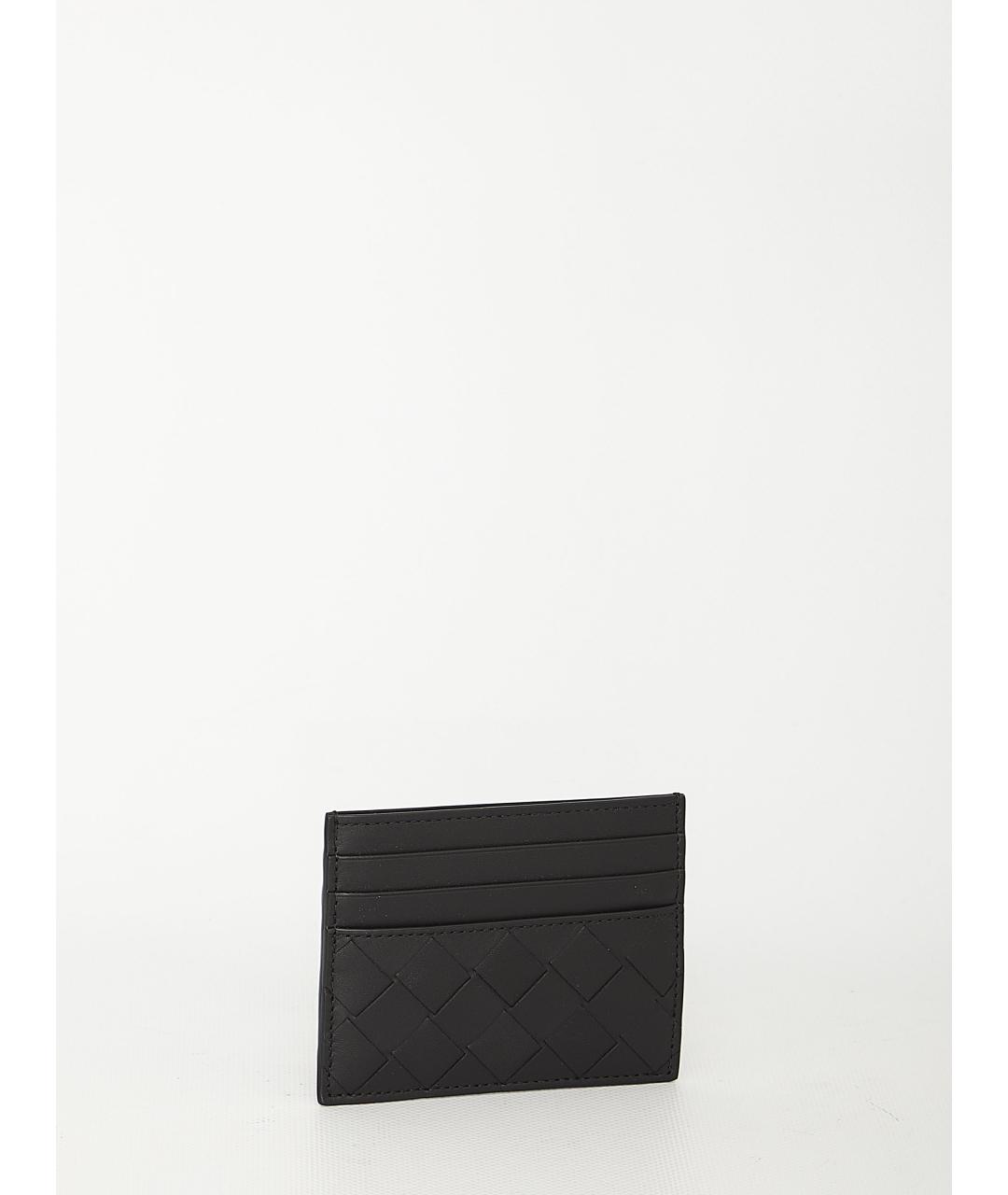 BOTTEGA VENETA Черный кожаный кардхолдер, фото 2