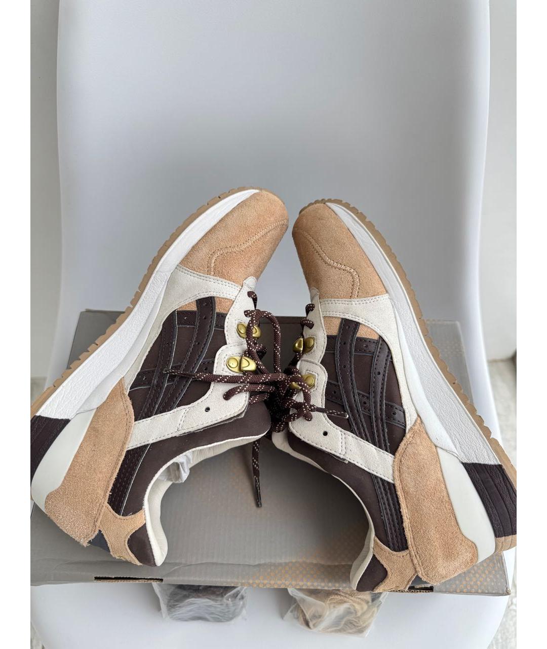 ASICS Бирюзовые замшевые высокие кроссовки / кеды, фото 8