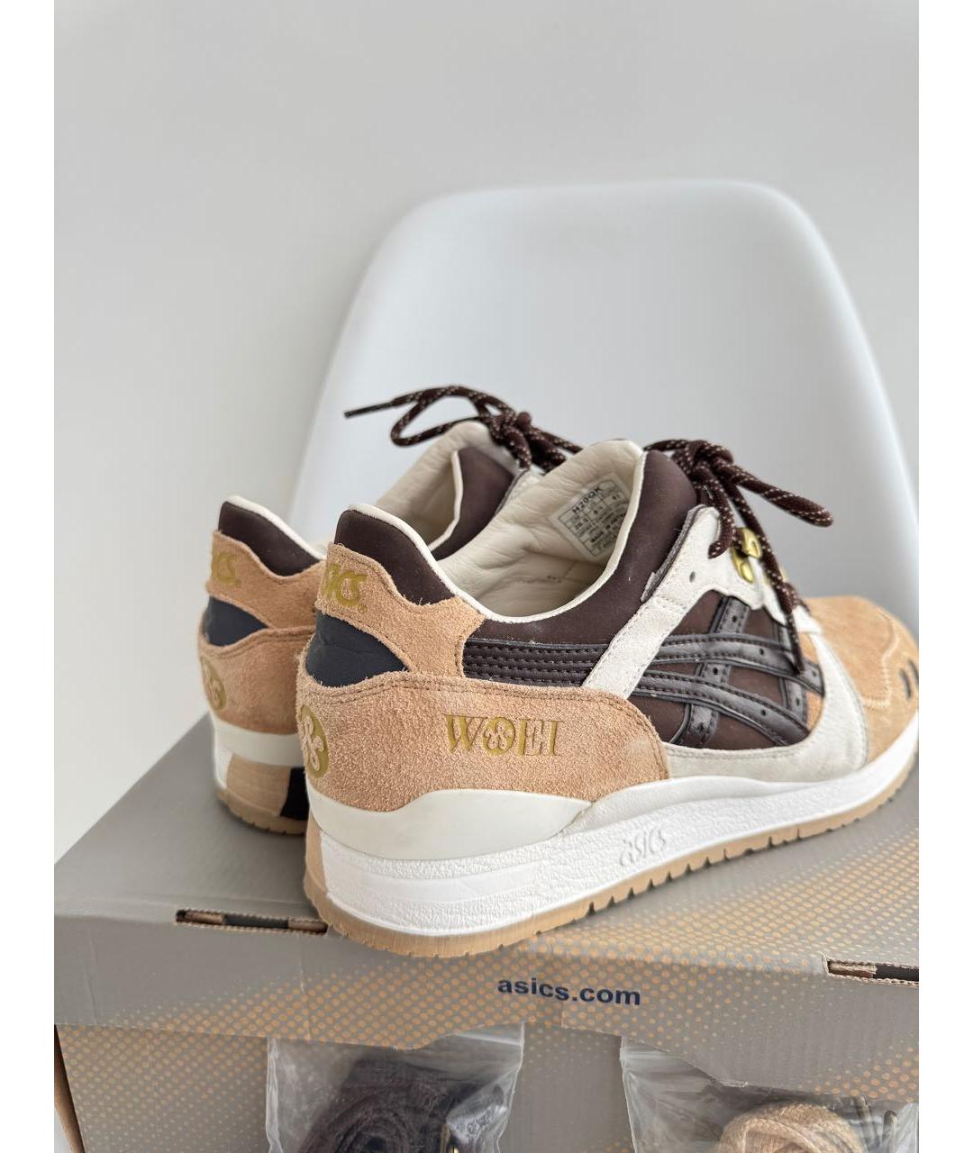 ASICS Бирюзовые замшевые высокие кроссовки / кеды, фото 5