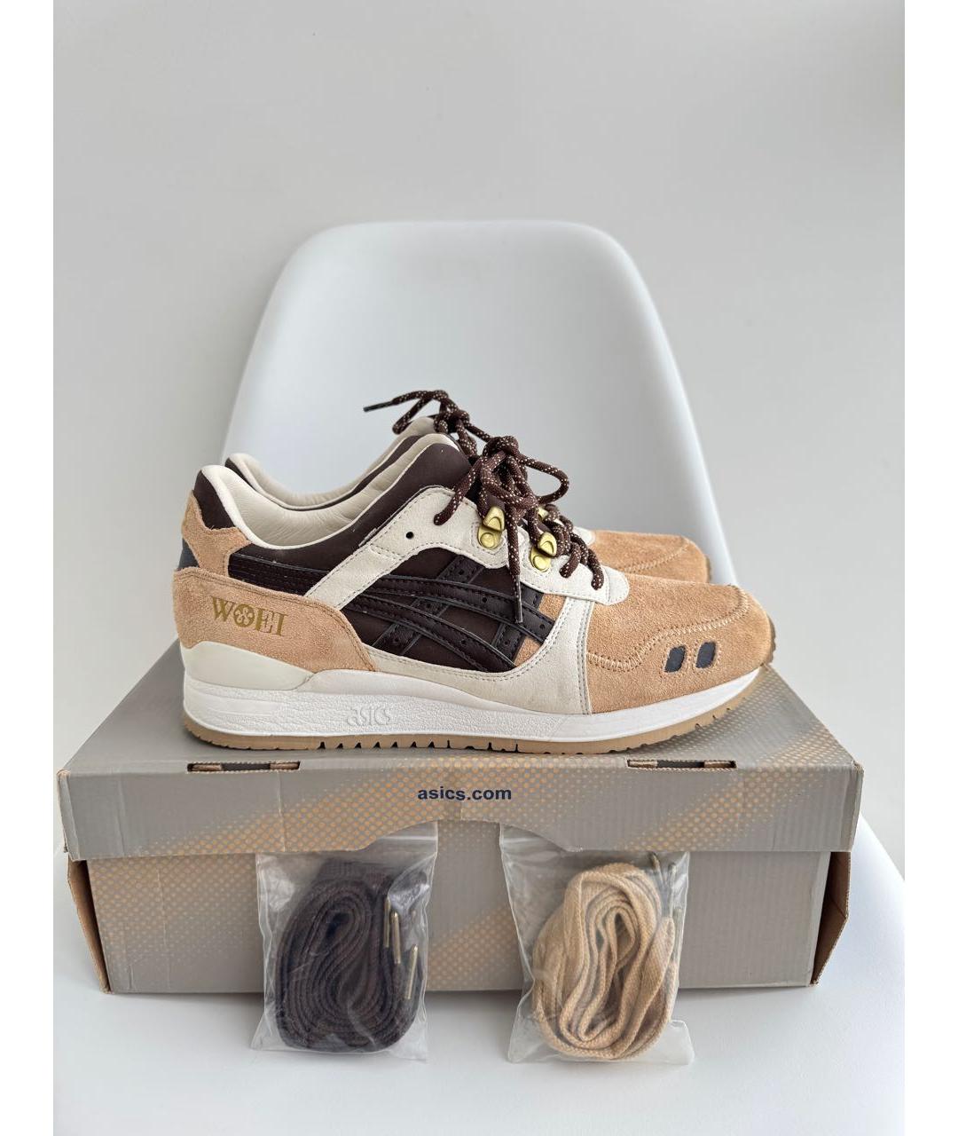 ASICS Бирюзовые замшевые высокие кроссовки / кеды, фото 9